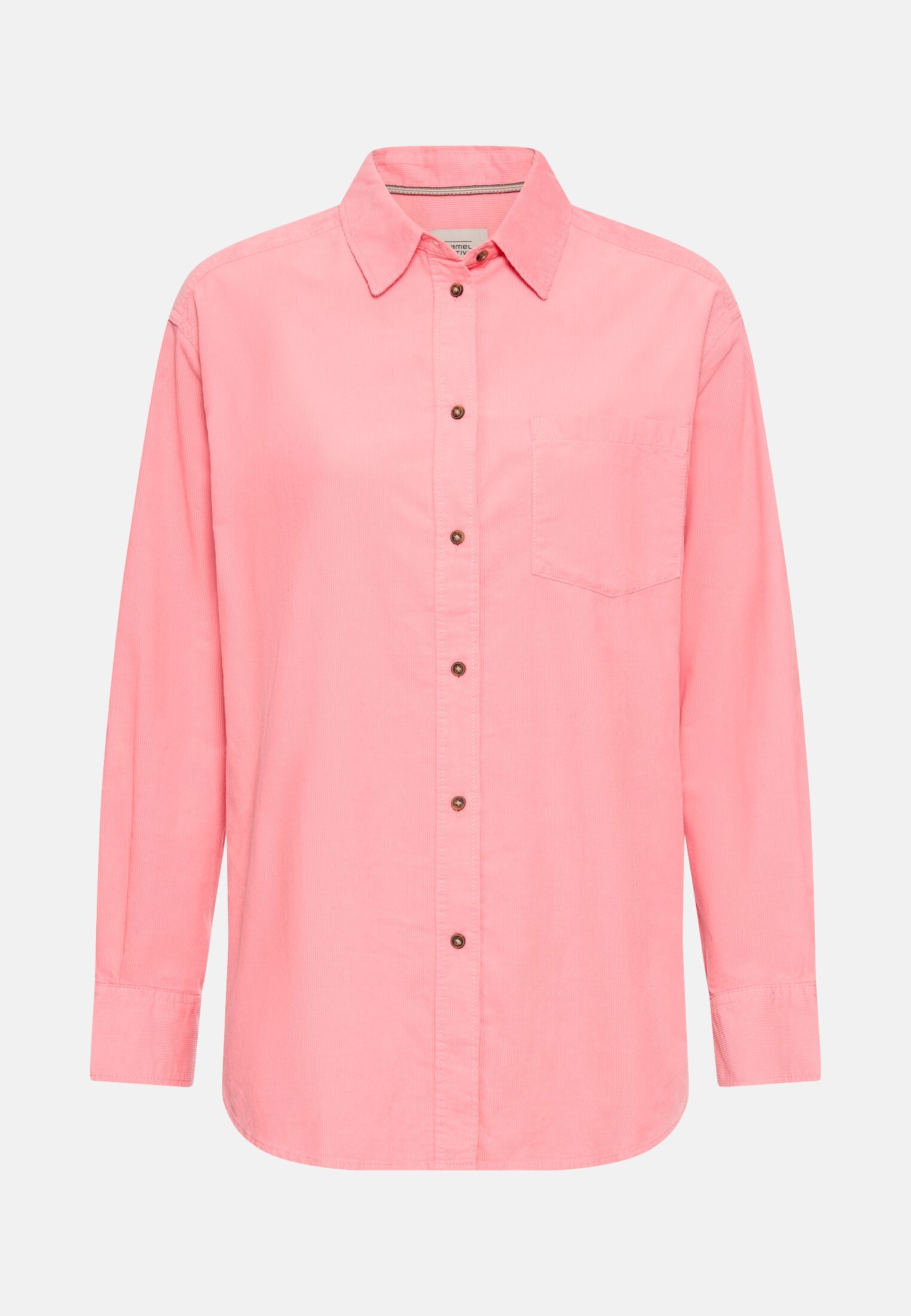 Damen Bluse mit Brusttasche Beere frontal vorn