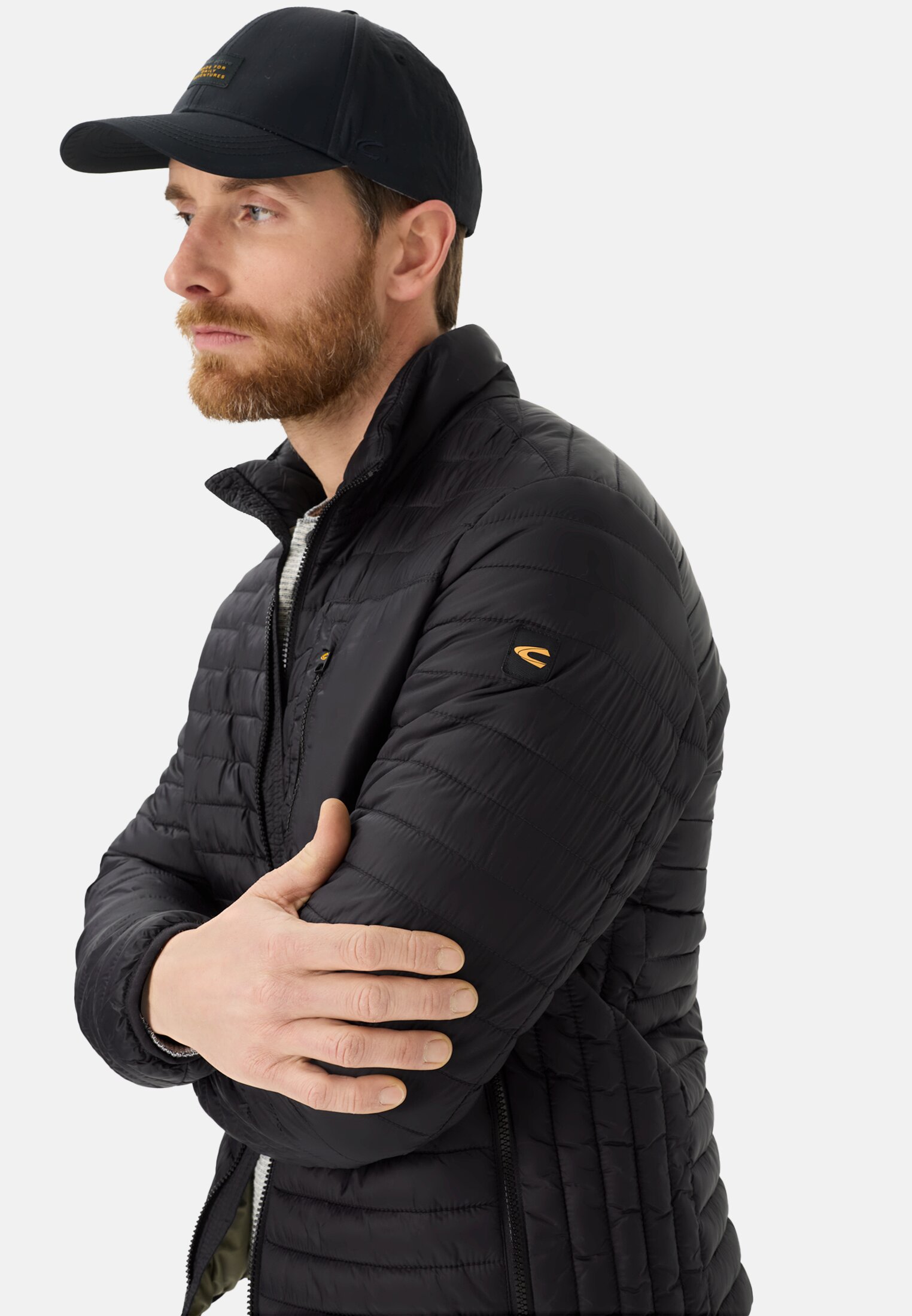 Heren Steppjas met waterafstotende functie Zwart gedragen emotional 