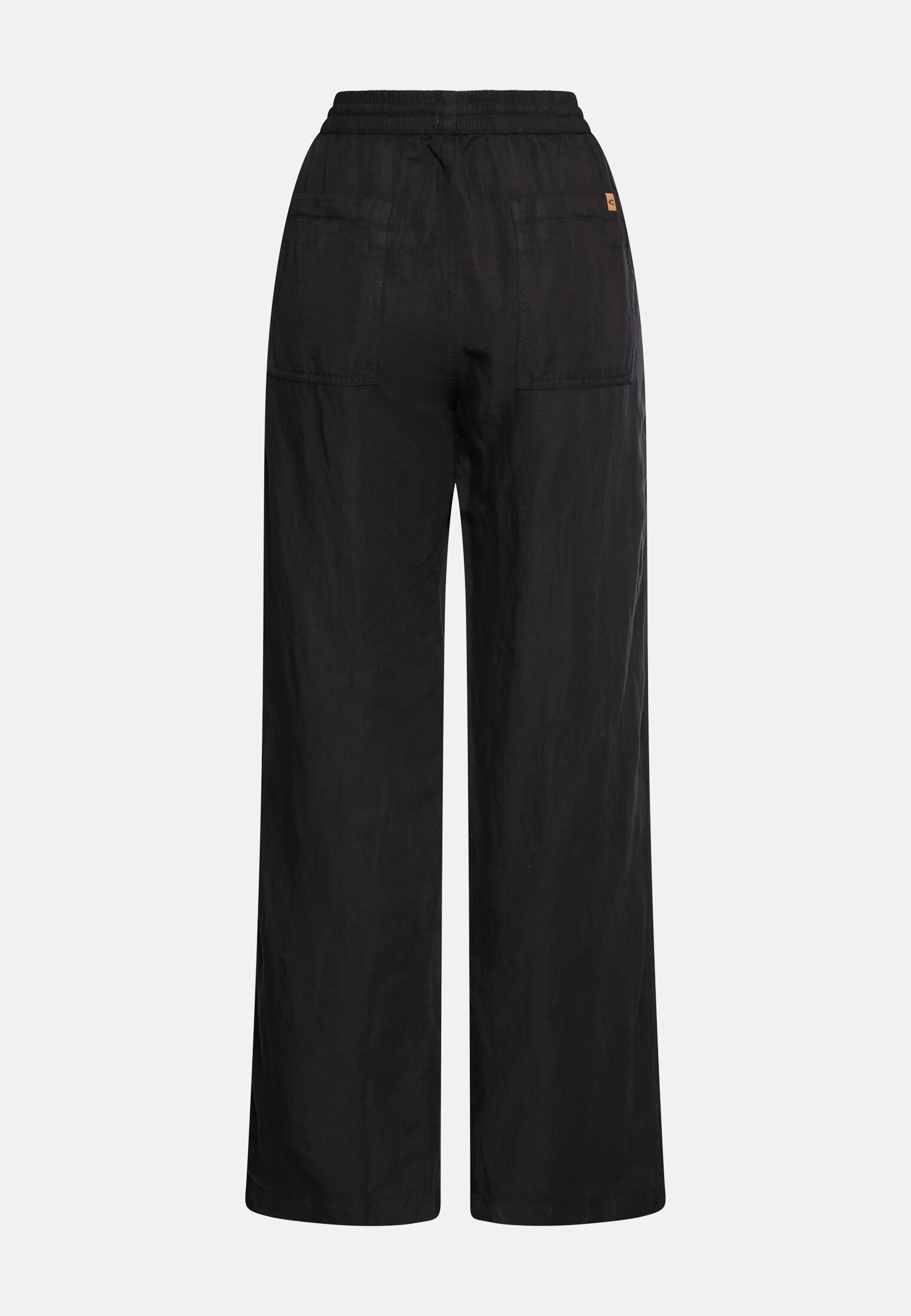 Vrouwen Casual broek met wijde pijpen Kaviaar frontaal achter