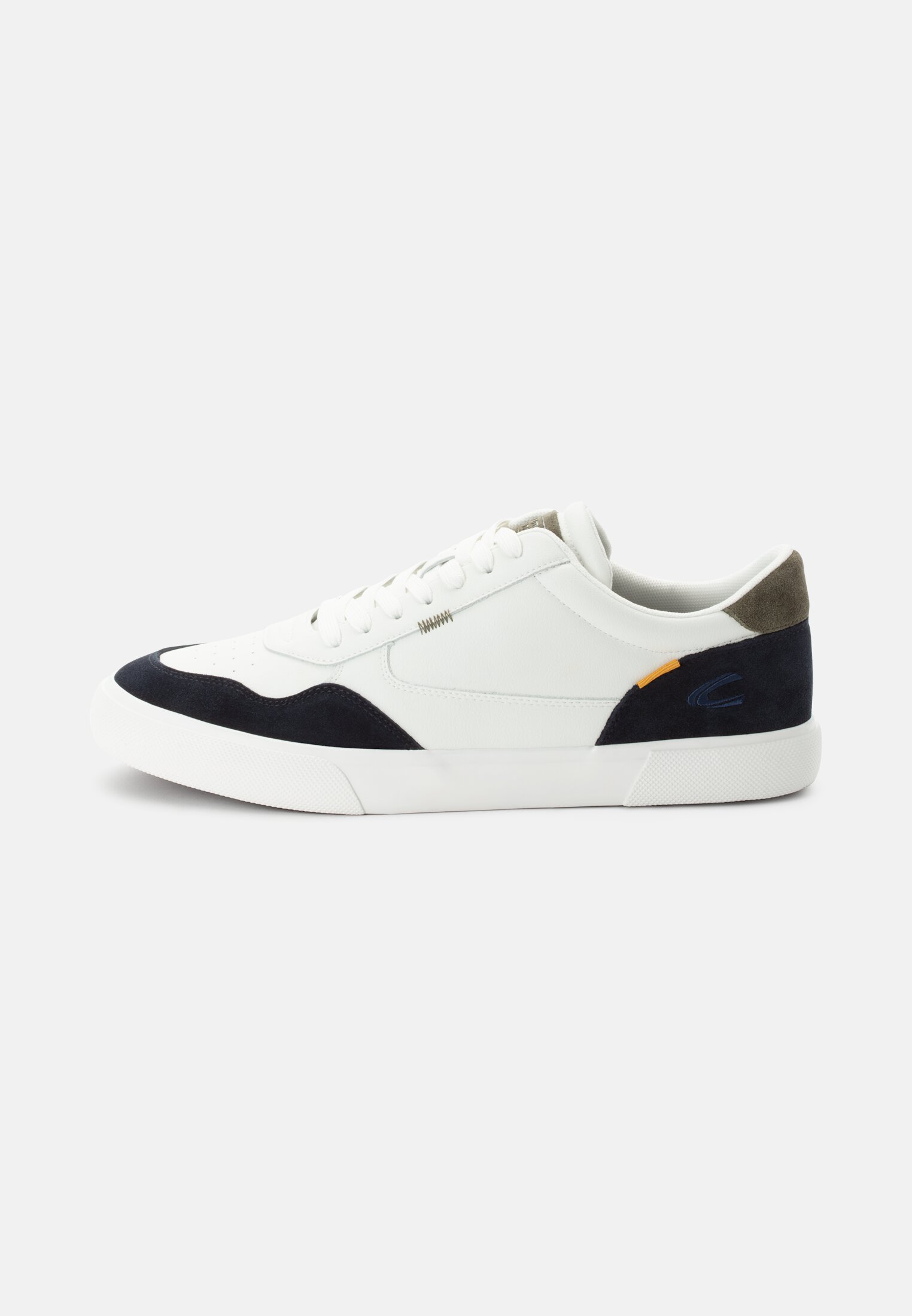 Herren Sneaker aus Leder Blau frontal vorn