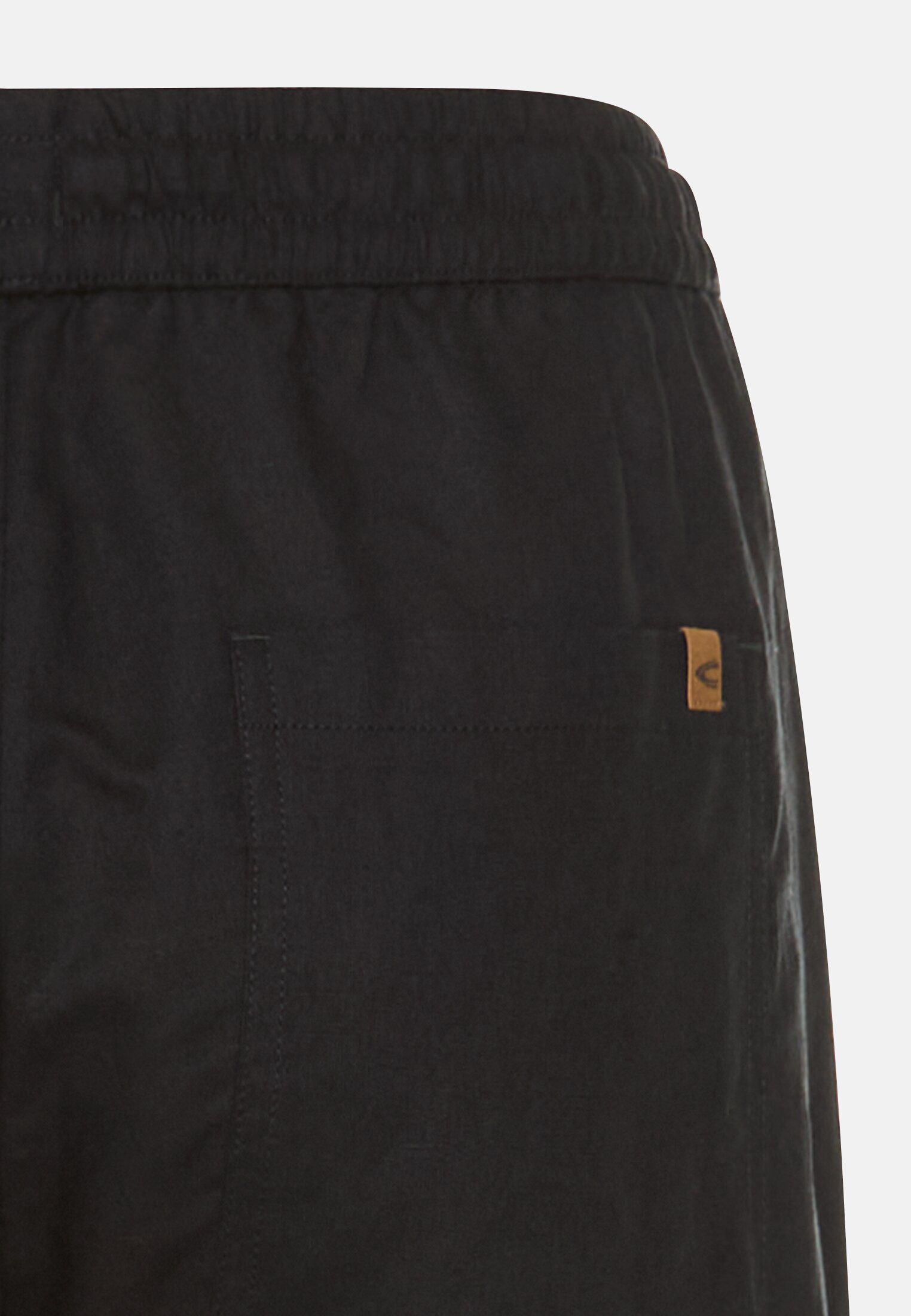 Women Relaxed fit trousers made from a linen blend Black close back