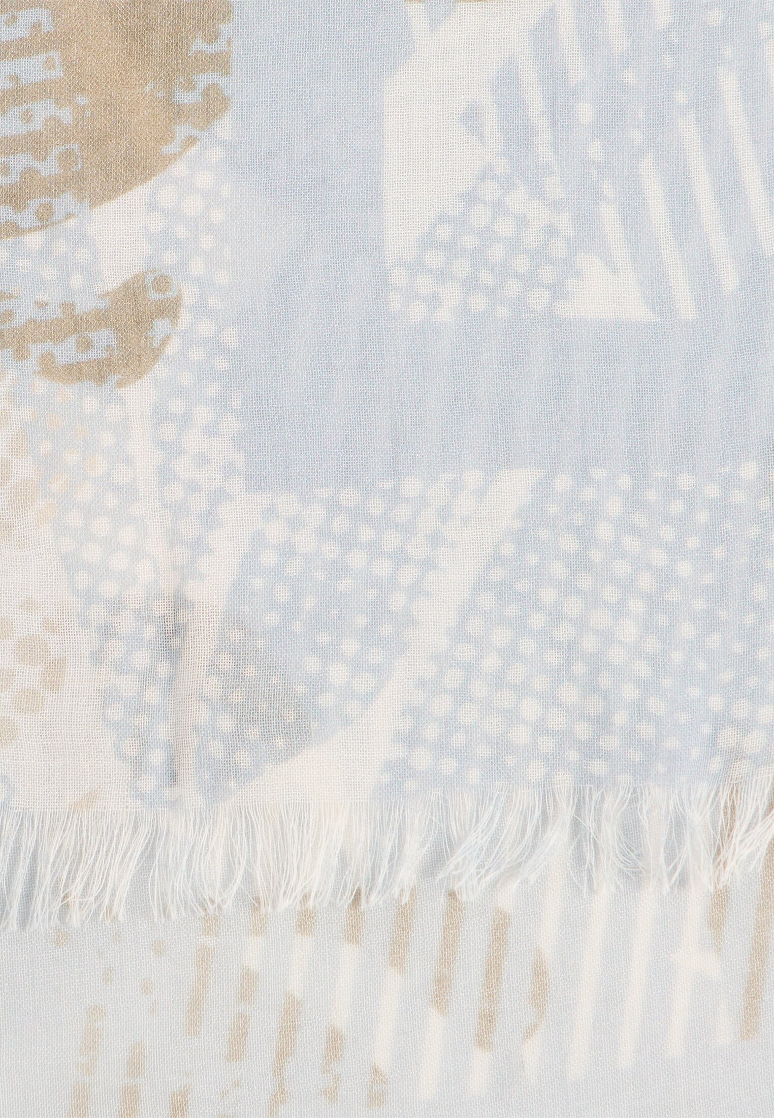 Women Scarf with print Light Blue front close