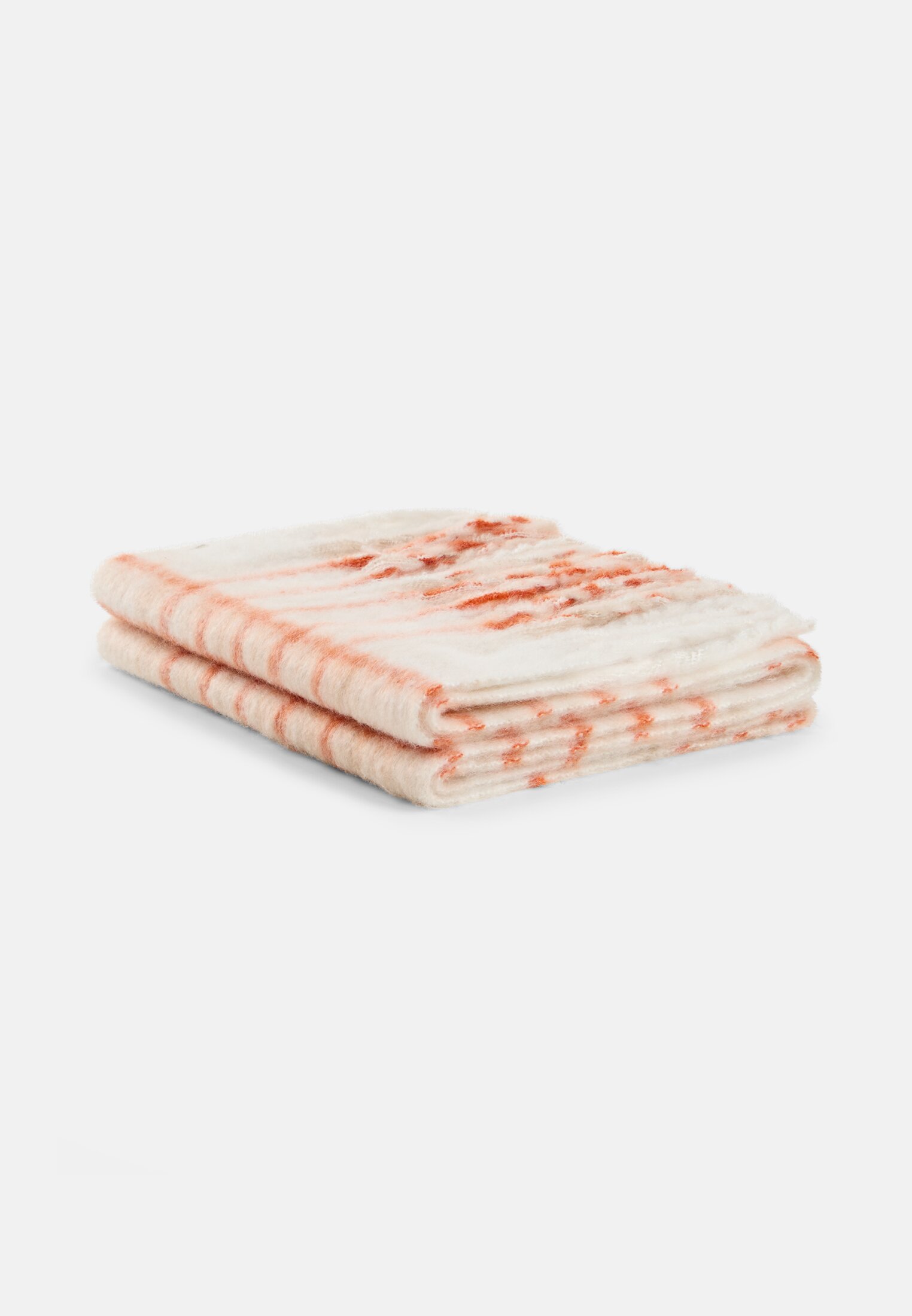 Damen Strickschal aus weichem Material Orange frontal oben