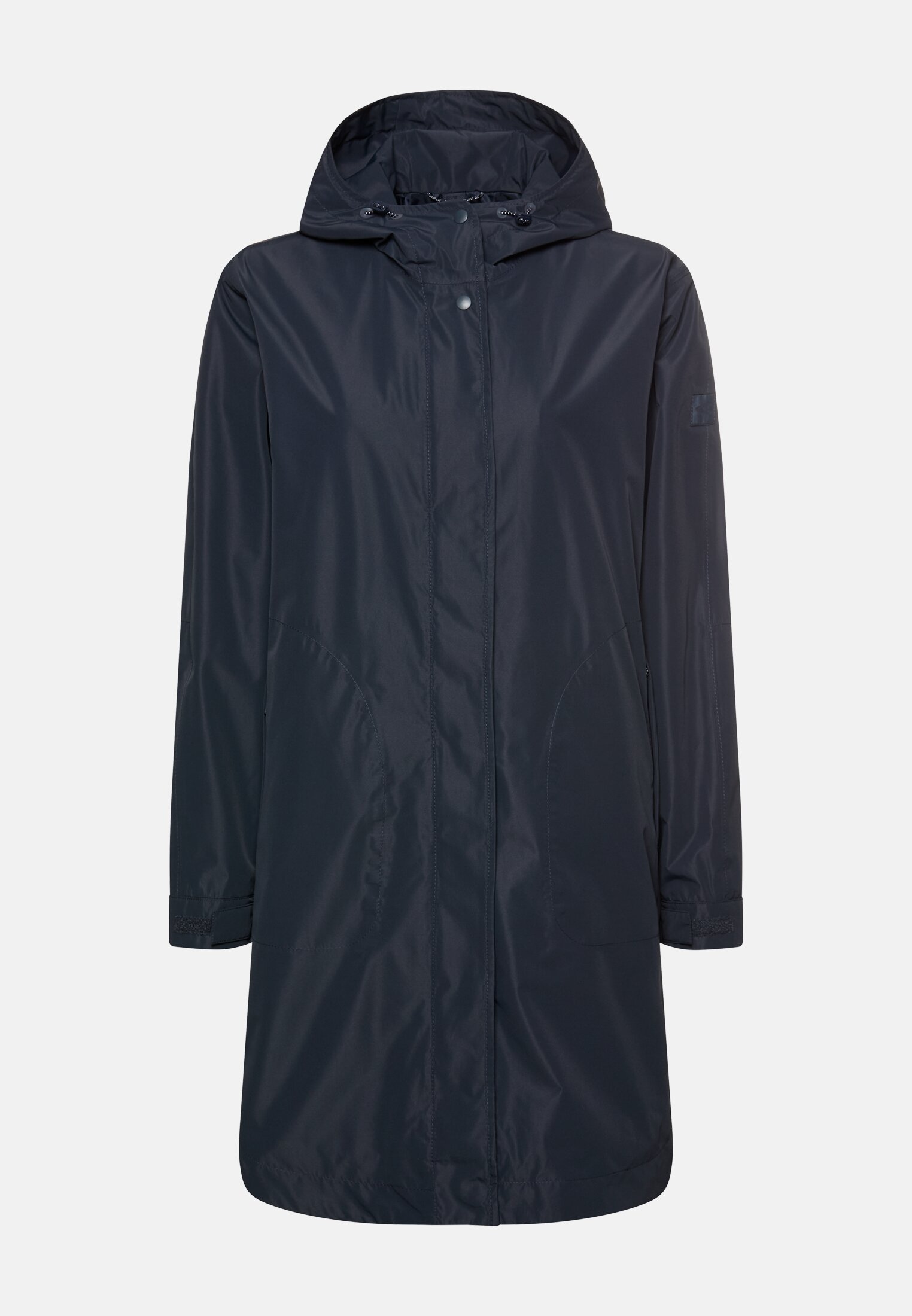 Damen teXXXactive® Mantel mit Innentaschen Navyblau frontal vorn