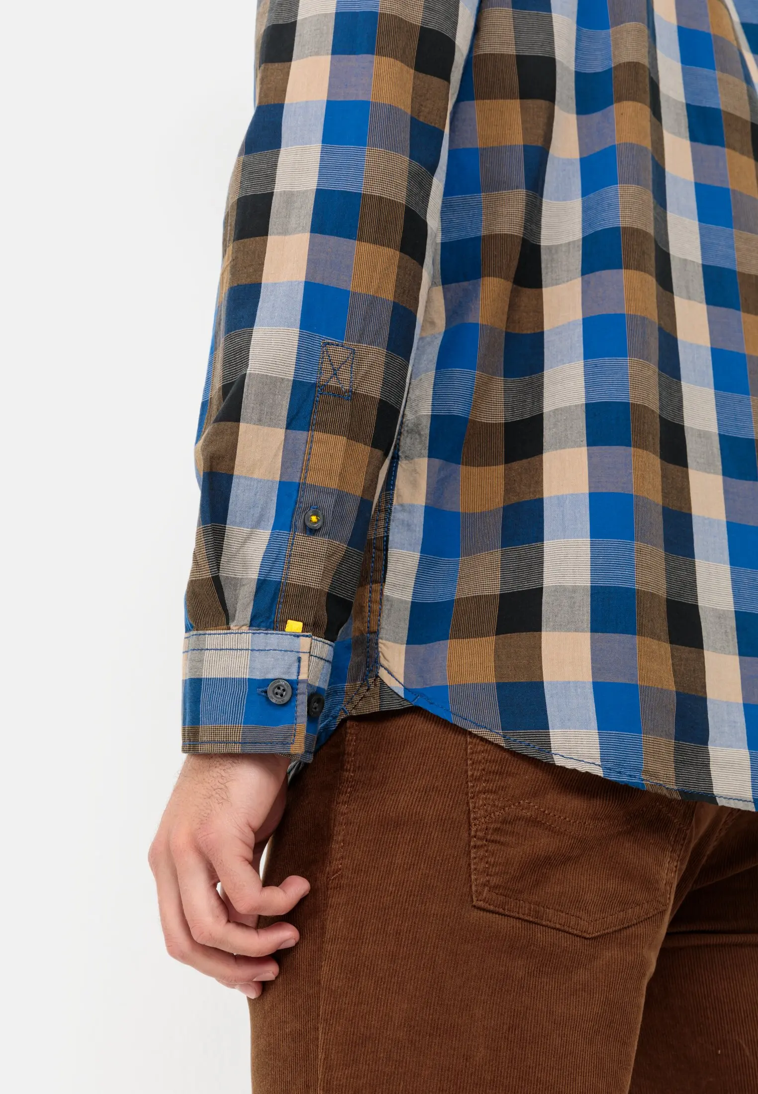 Check shirt for Herren in Blue-Brown | 6XL | camel active 