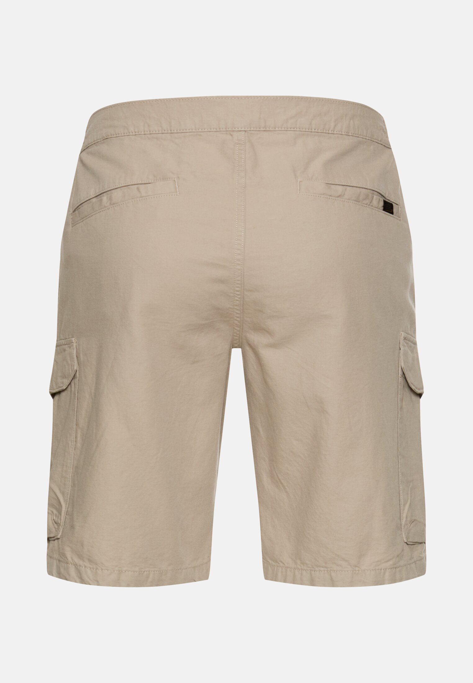 Men Cargo shorts with drawstring Beige frontal back