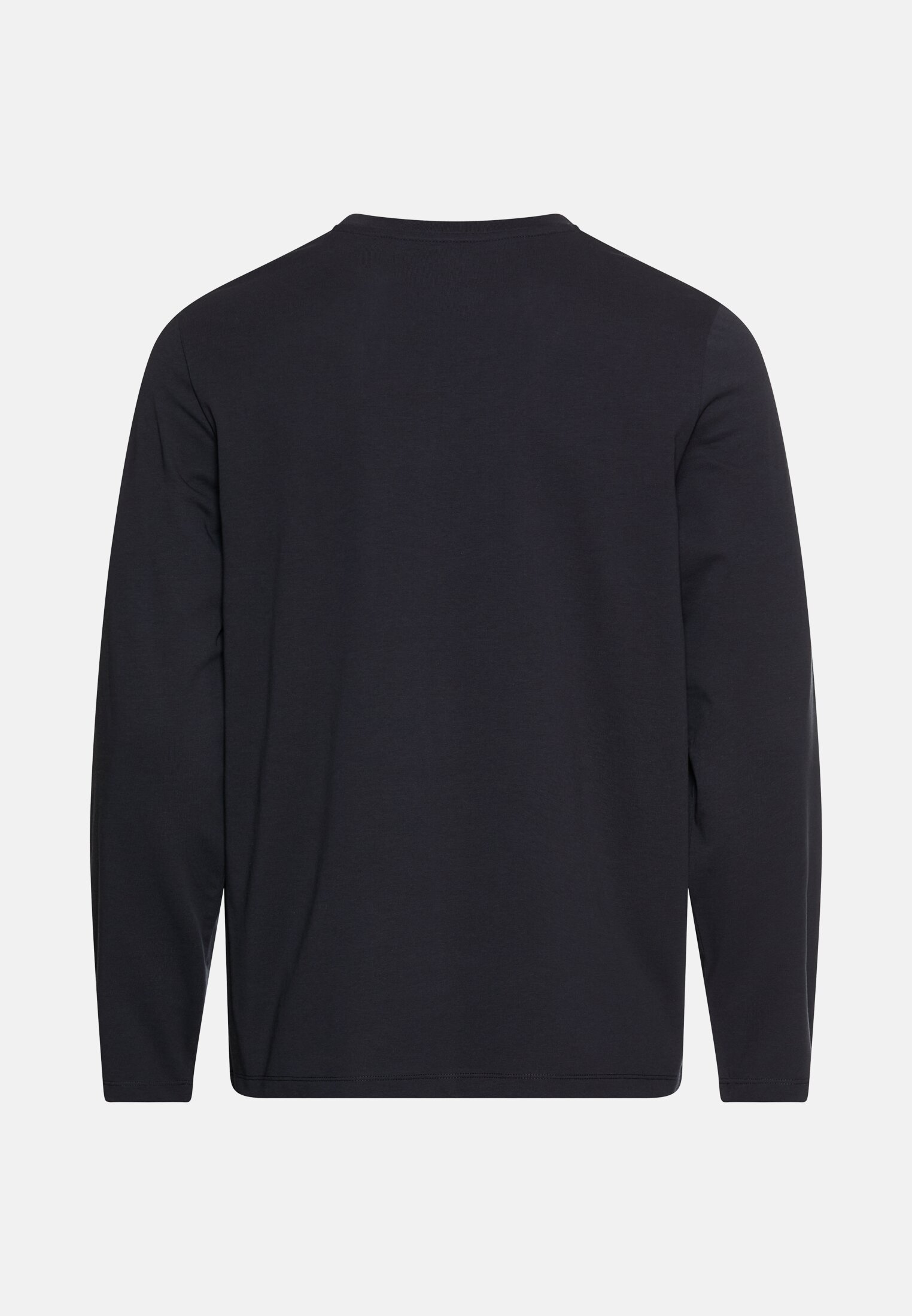 Herren fleXXXactive® Langarmshirt mit Stay Fresh Funktion Navyblau frontal hinten