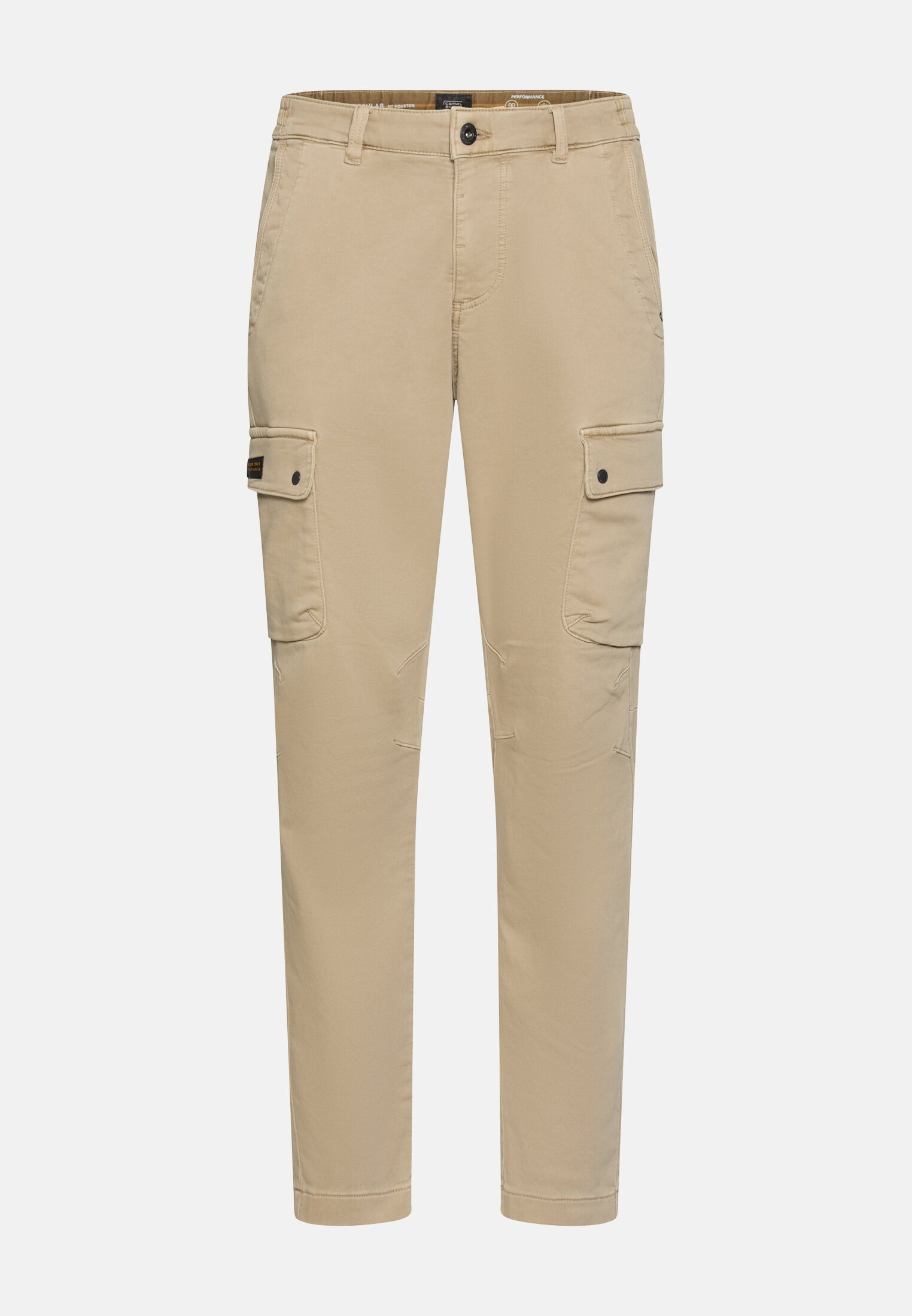 Heren Regular Fit fleXXXactive© cargobroek Beige frontaal voor
