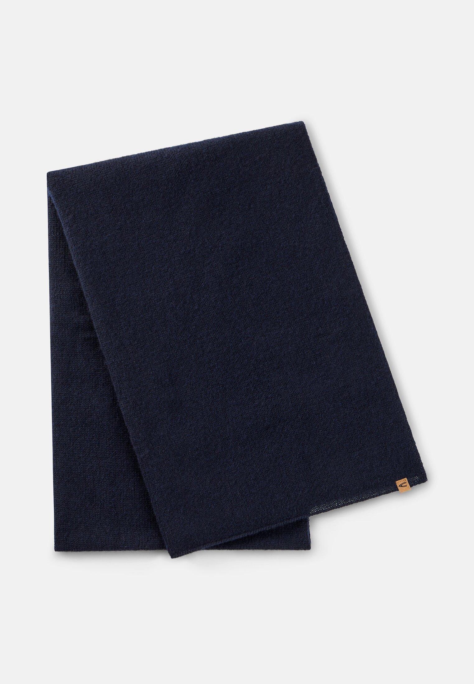 Damen Strickschal aus 100 % Kaschmir Dunkelblau frontal vorn