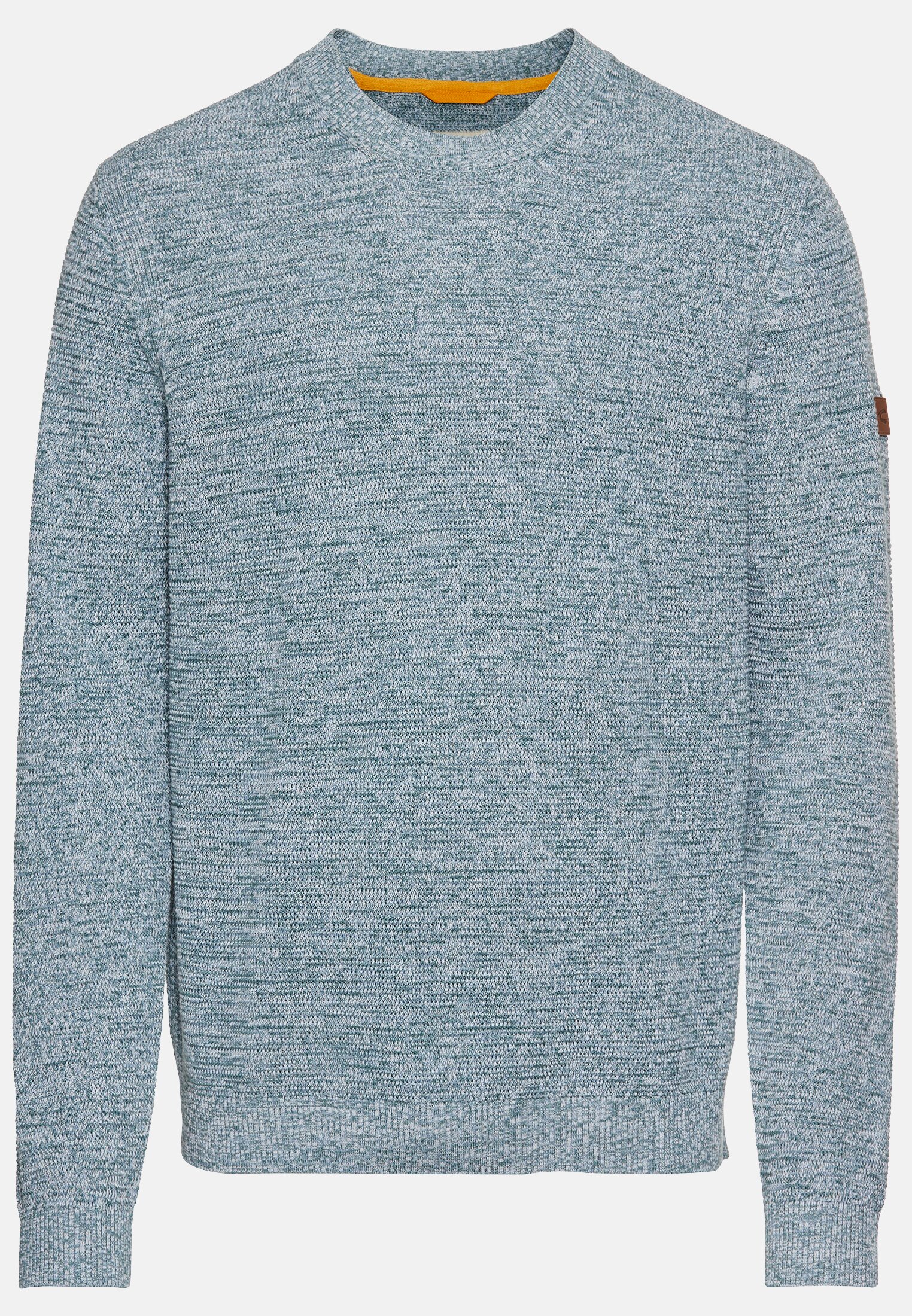 Men Round neck sweater made of cotton Light Blue
