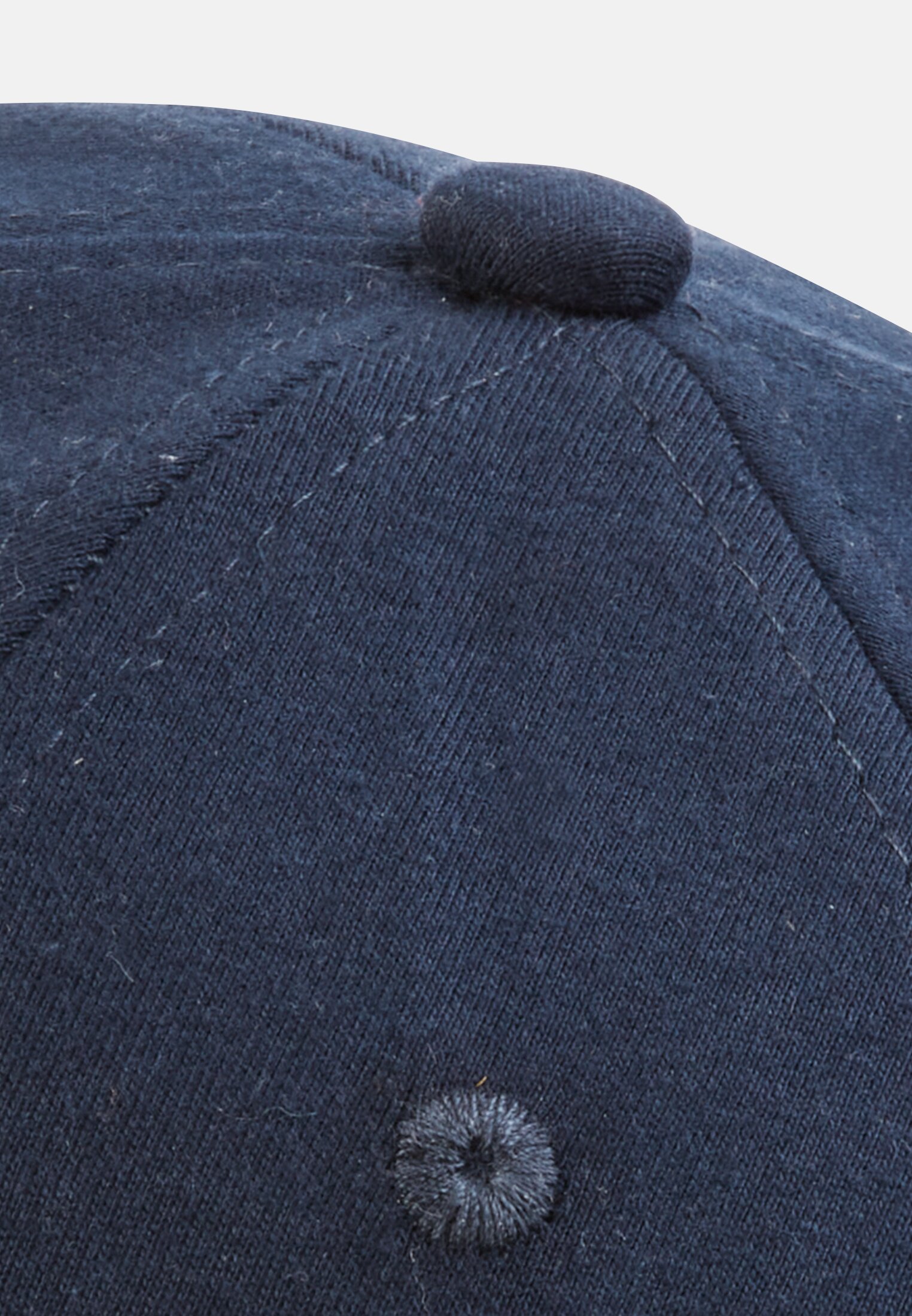 Men Jersey-Cap with logo embroidery Dark Blue close back