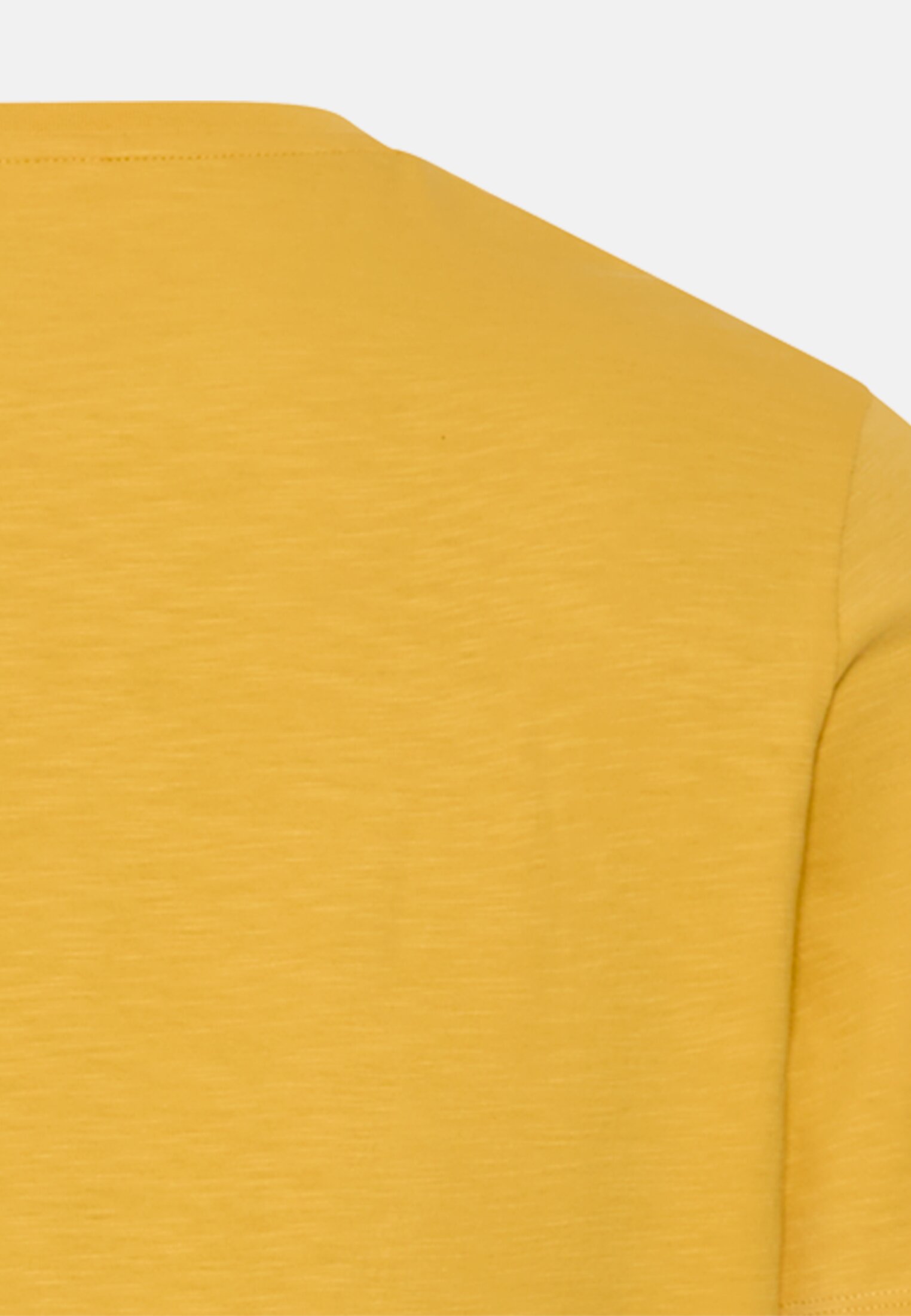 Men T-shirt made of pure cotton Sun Yellow close back