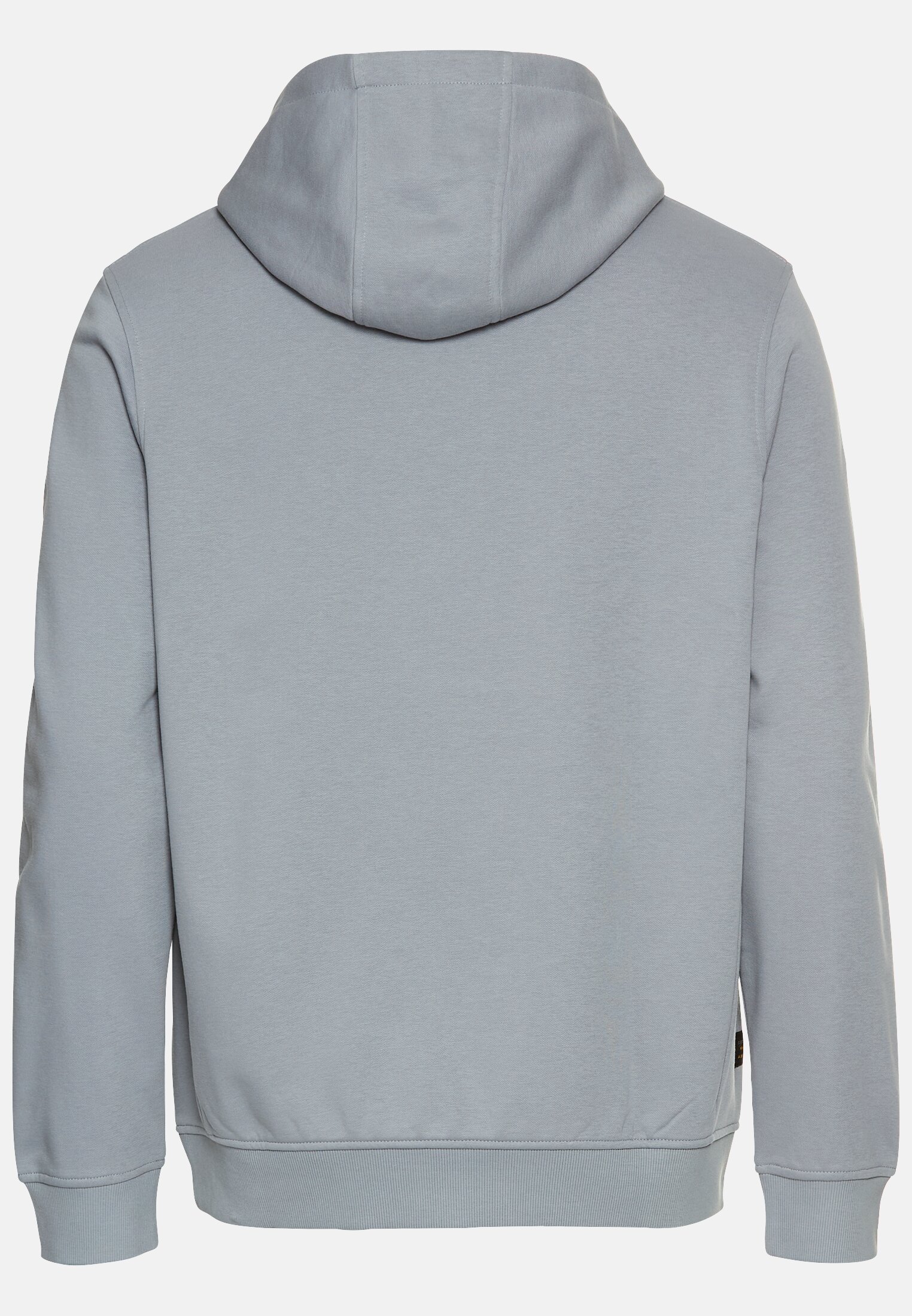 Herren Hoodie aus Baumwollmix Steinblau frontal hinten