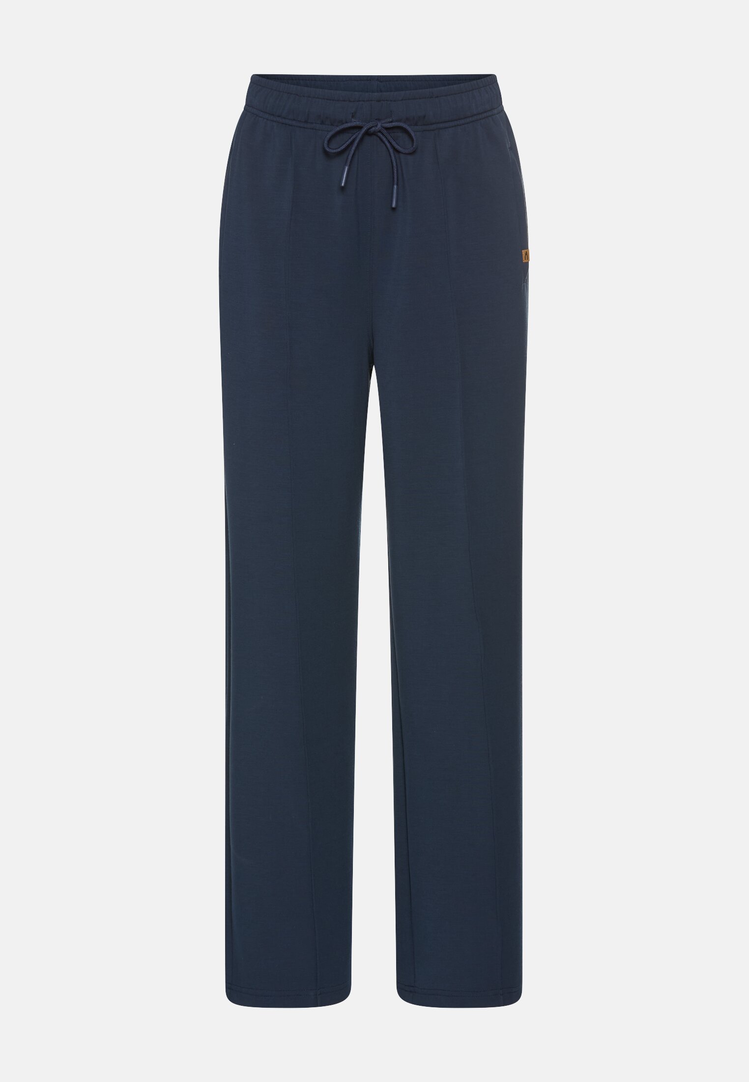 Damen Casual Pants im Jogger-Stil mit elastischem Bund Nachtblau frontal vorn