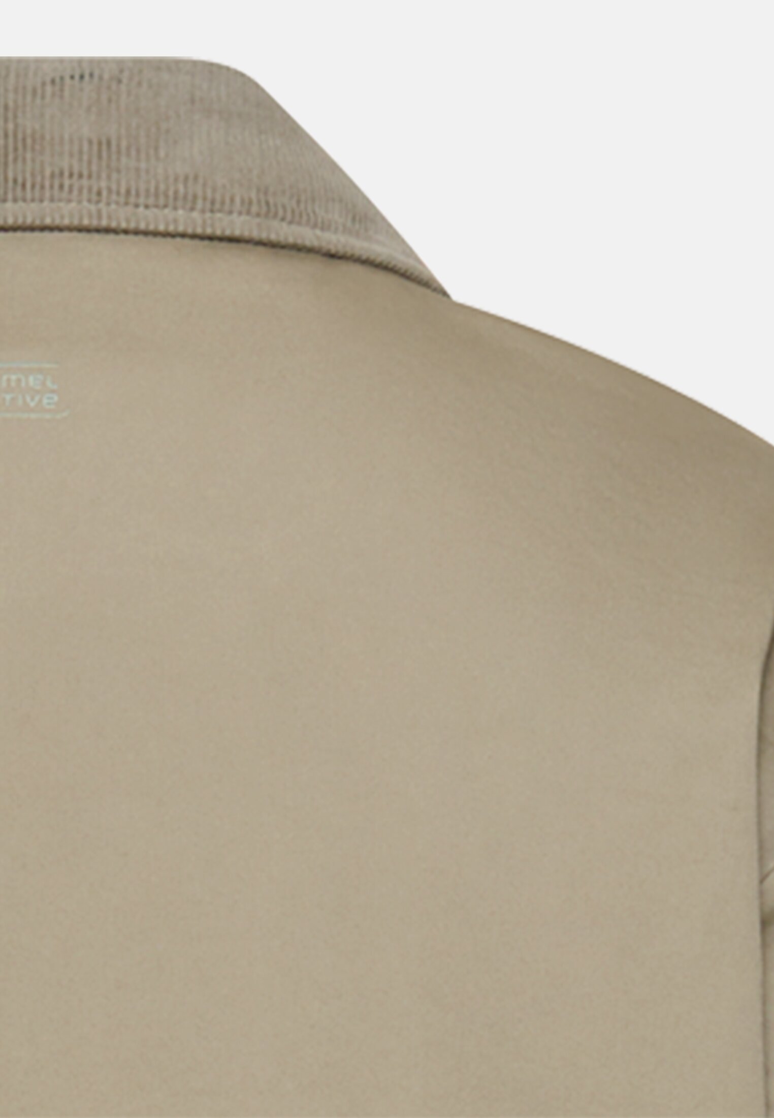 Women Coat with corduroy collar Sage close back