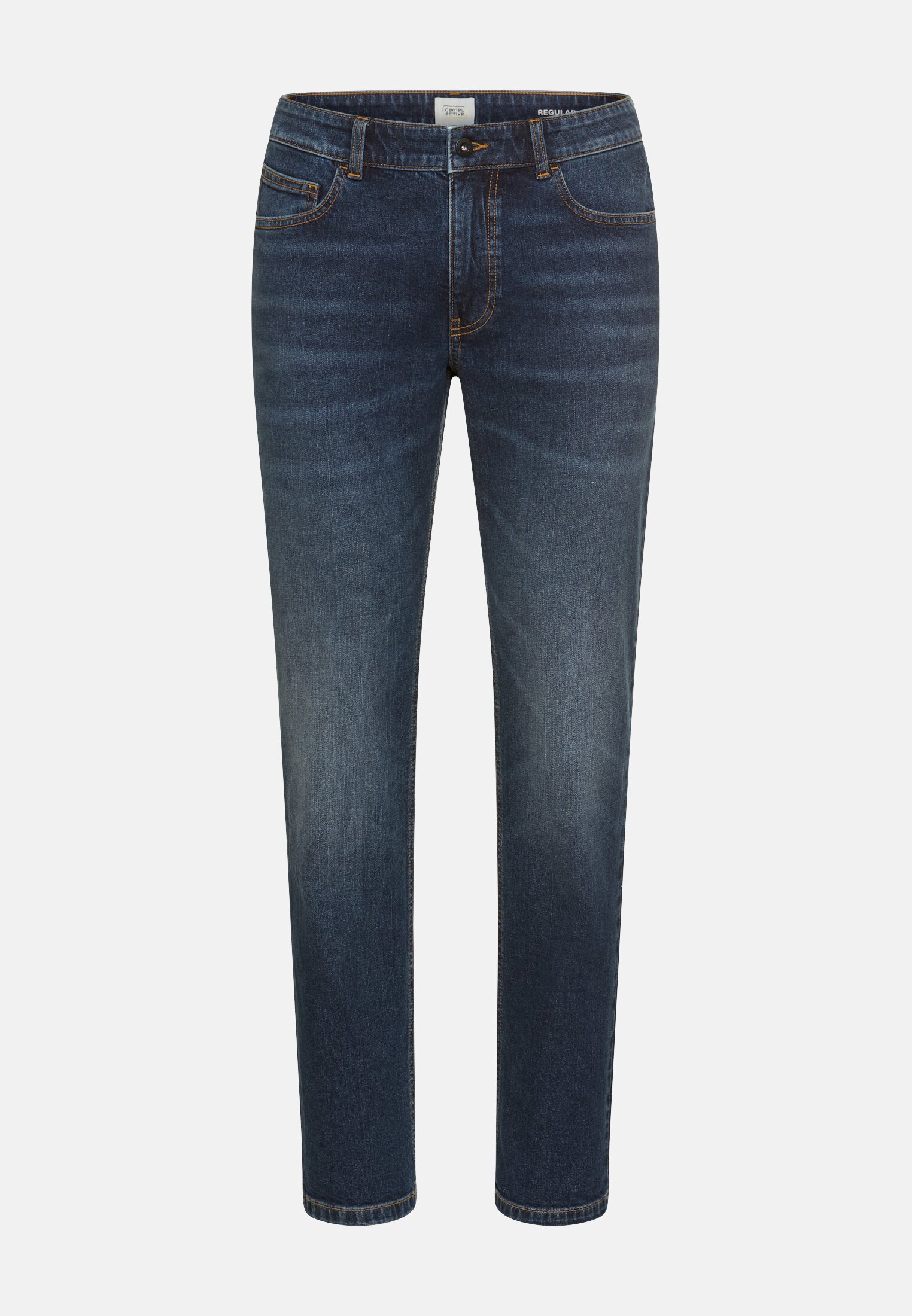 Men Regular fit 5-pocket trousers Dark Blue frontal front