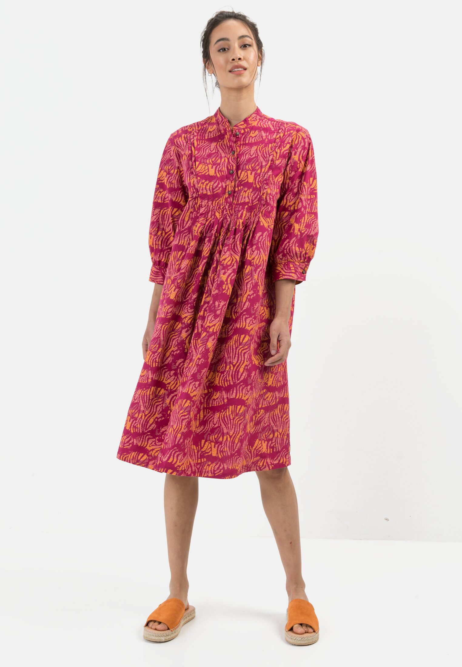 Sommerliches Kleid für Damen in PinkOrange XS