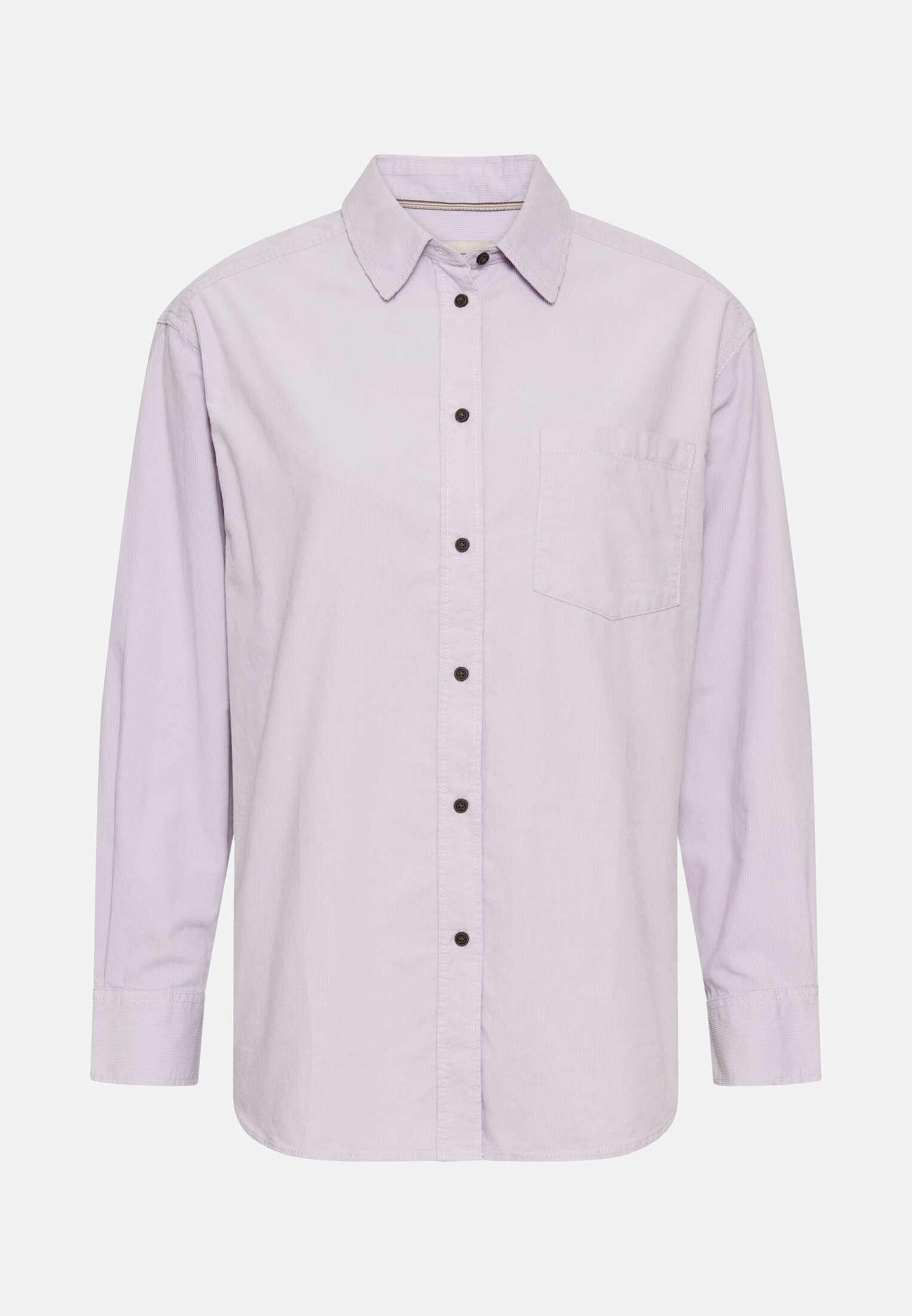 Women Blouse with chest pocket Purple frontal front