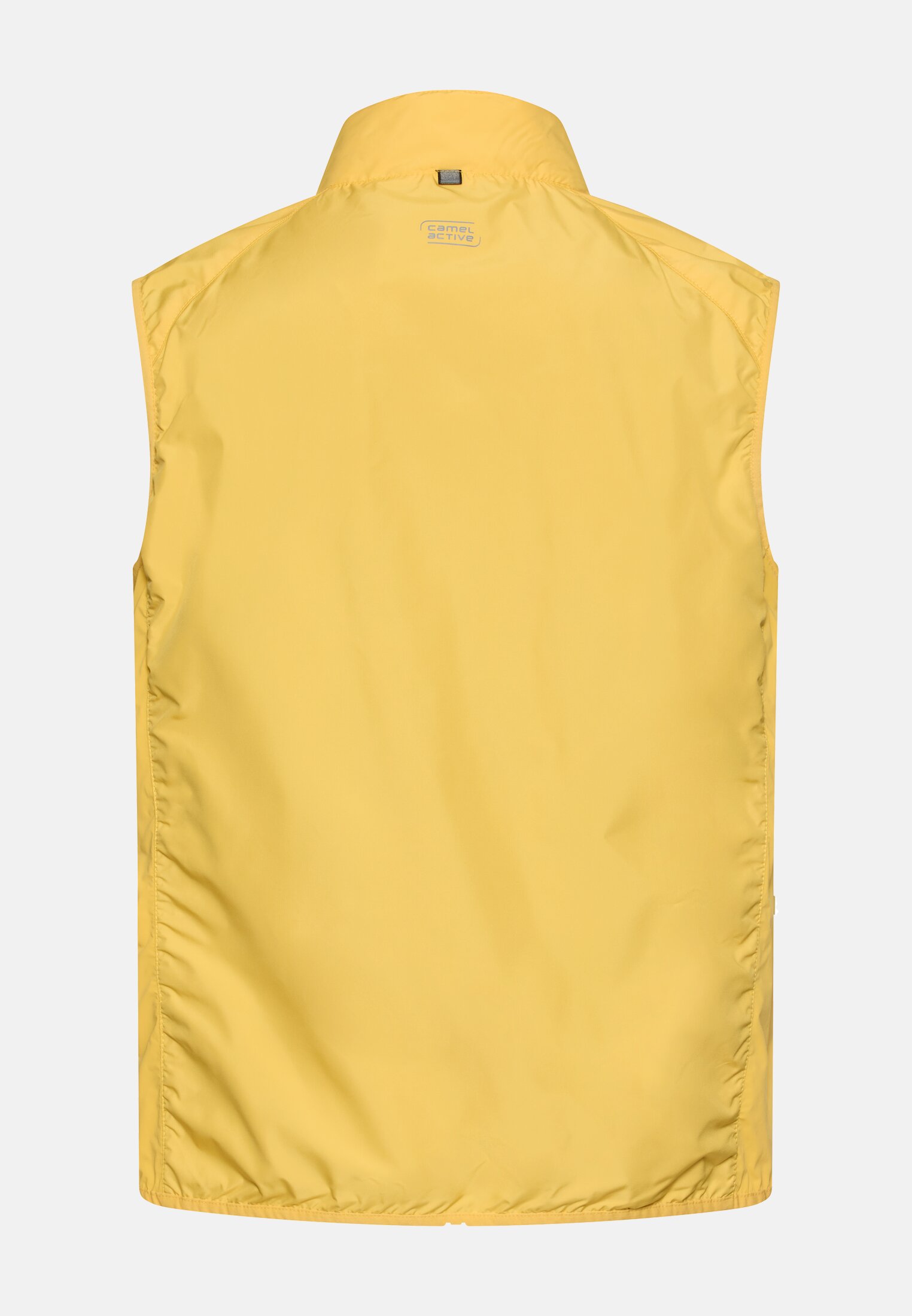 Men Vest made of water-repellent material Sun Yellow frontal back