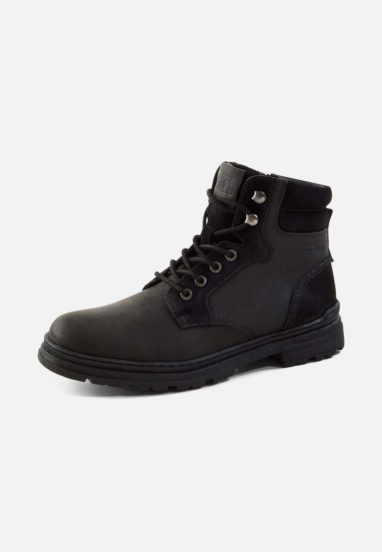 MI_53KTF06-0440-100_2G-00 Men Lace-up boot with warm lining Black frontal back