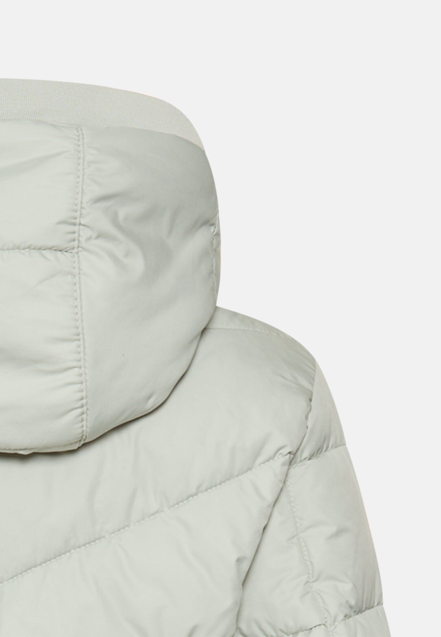 Women Padded jacket with detachable hood Sage close back