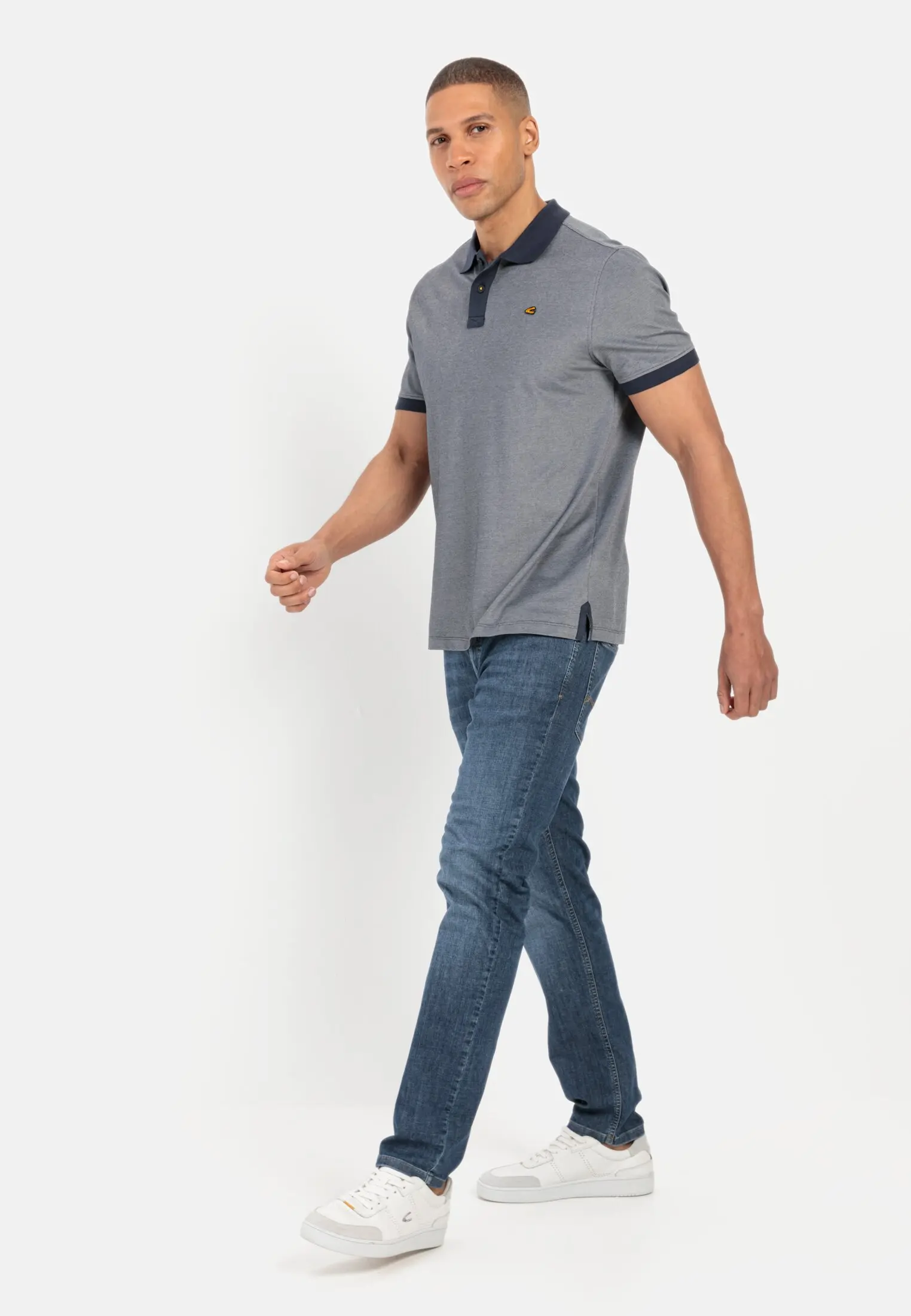 Piqué Poloshirt für Herren in Dunkelblau | M