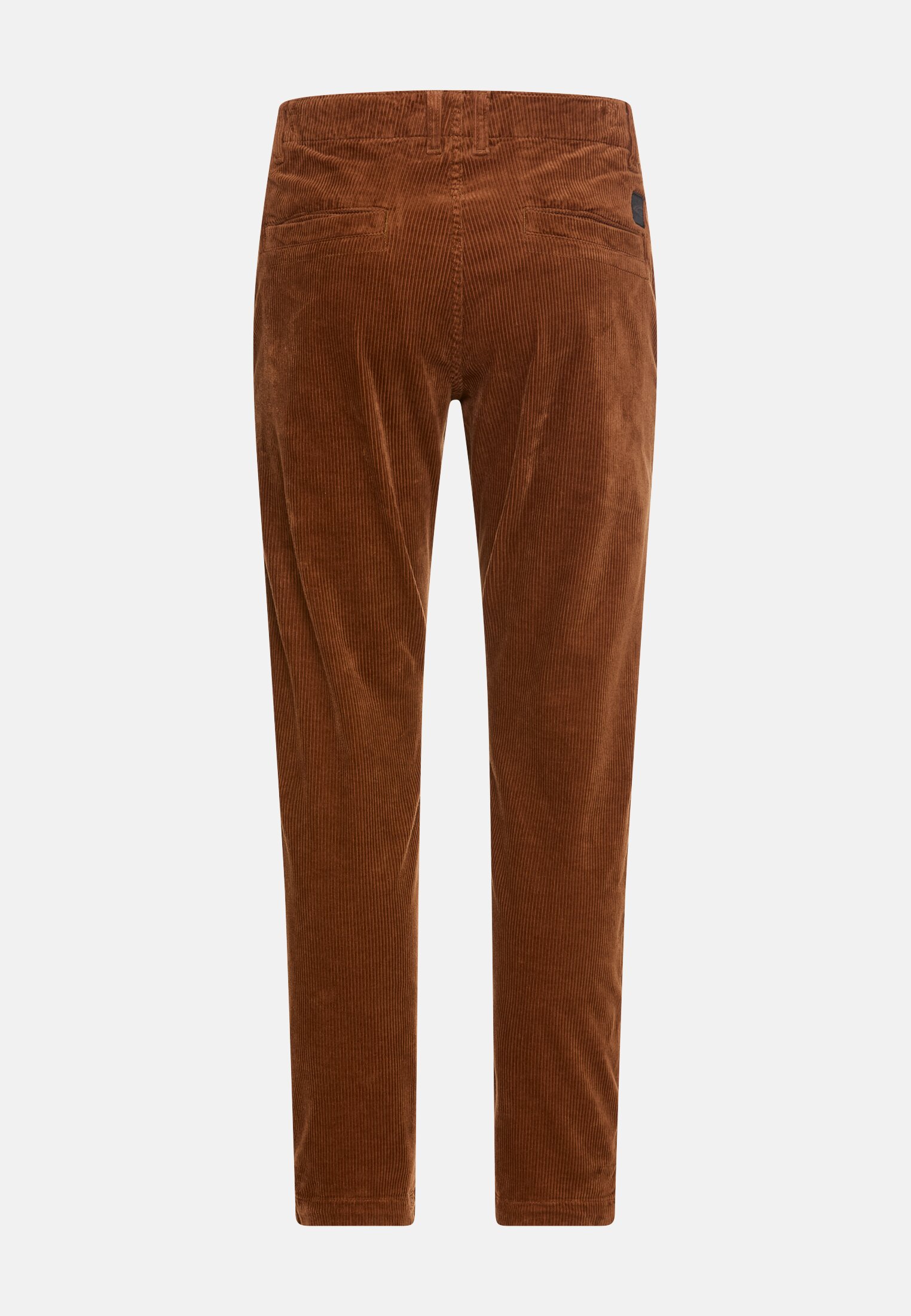 Herren Regular Fit Chino Hose aus Cord Zimt frontal hinten