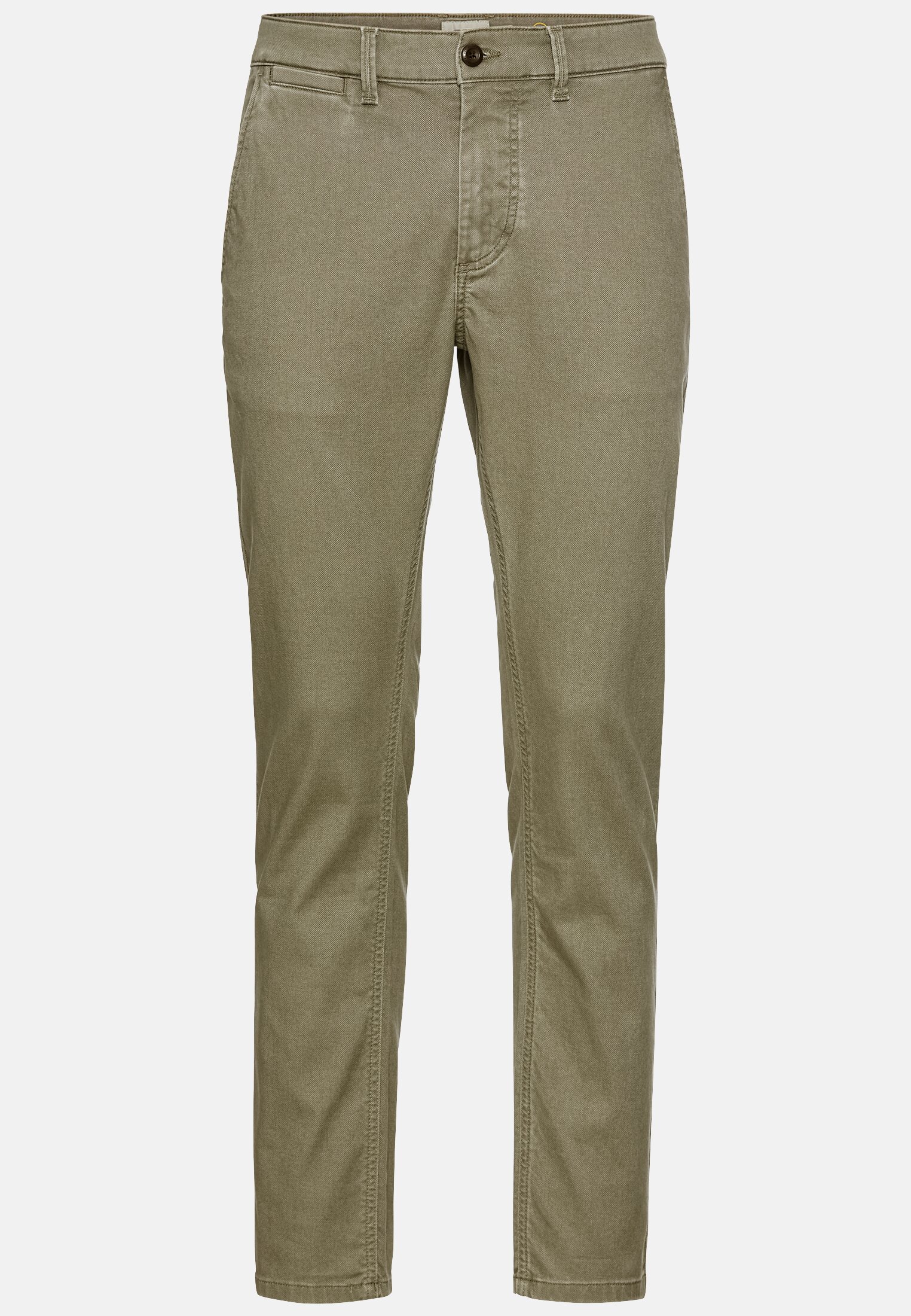 Herren Basic Chino Slim Fit Grün frontal vorn