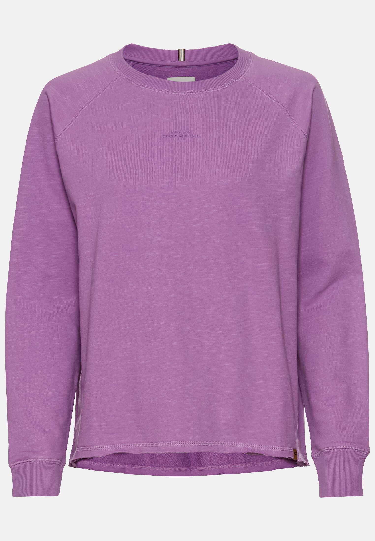 Women Long-sleeved shirt made of pure cotton Purple frontal front
