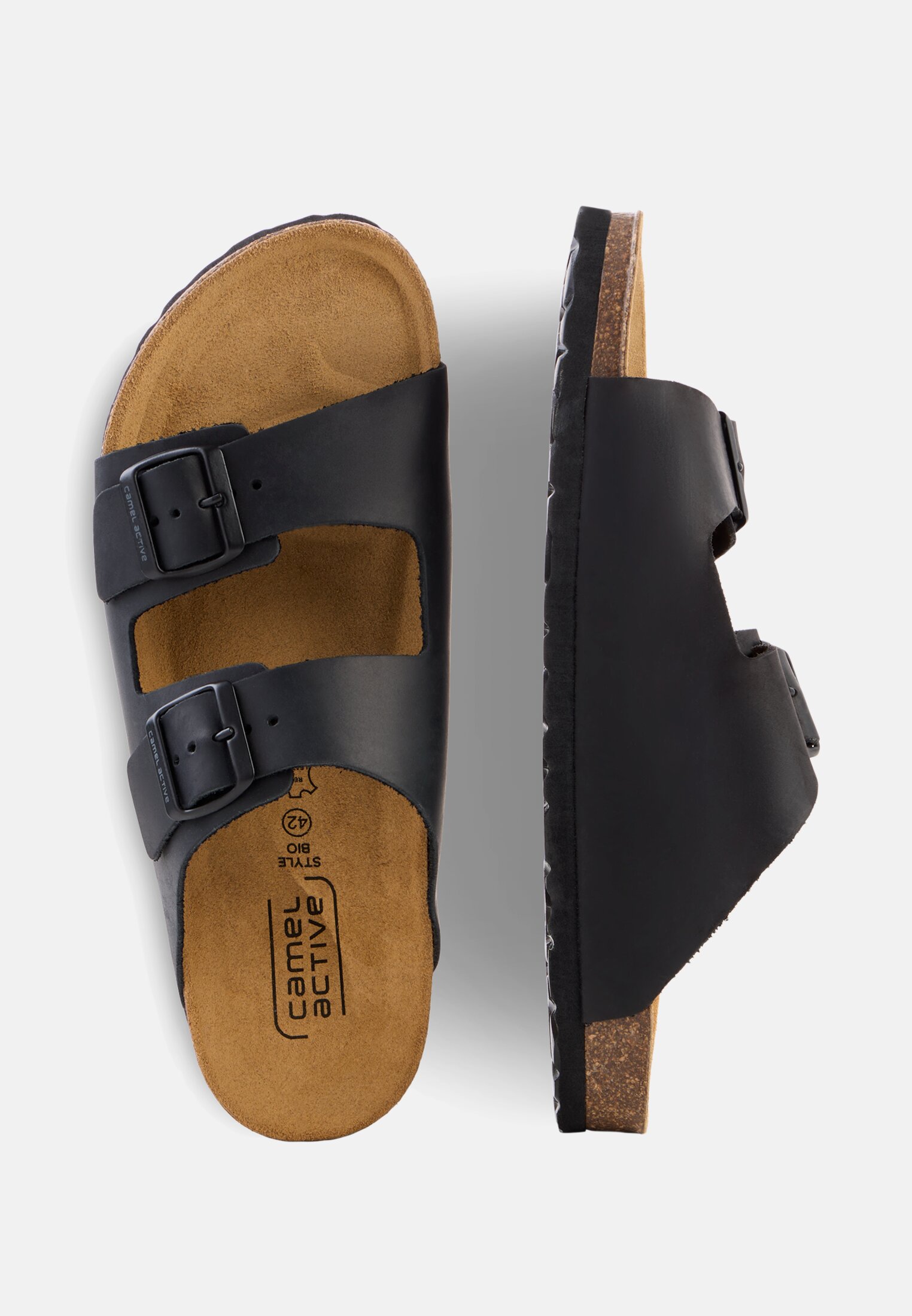 Herren Sandalen aus Rindsleder frontal oben