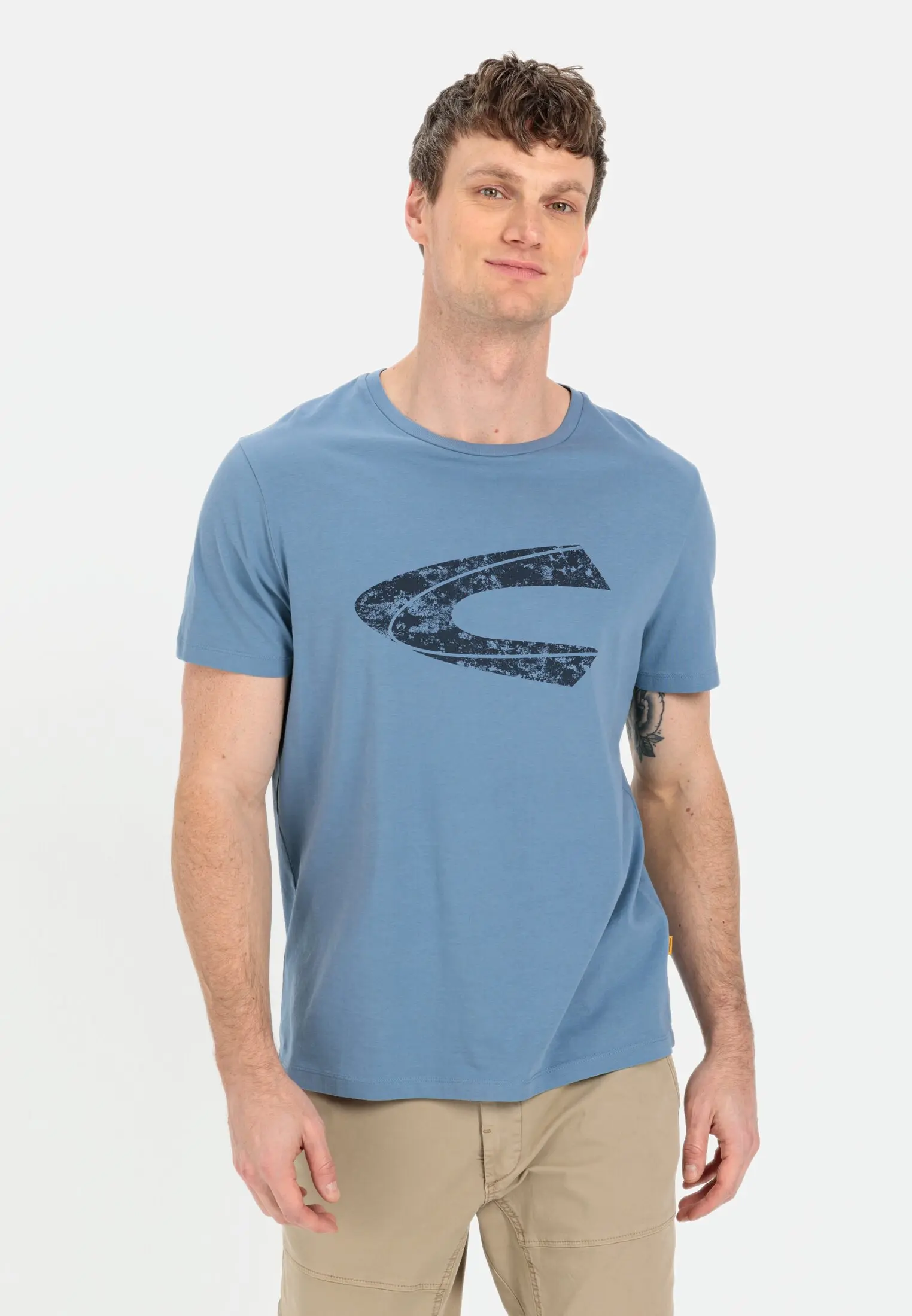T-Shirt mit Print für Herren in Blau | S | camel active