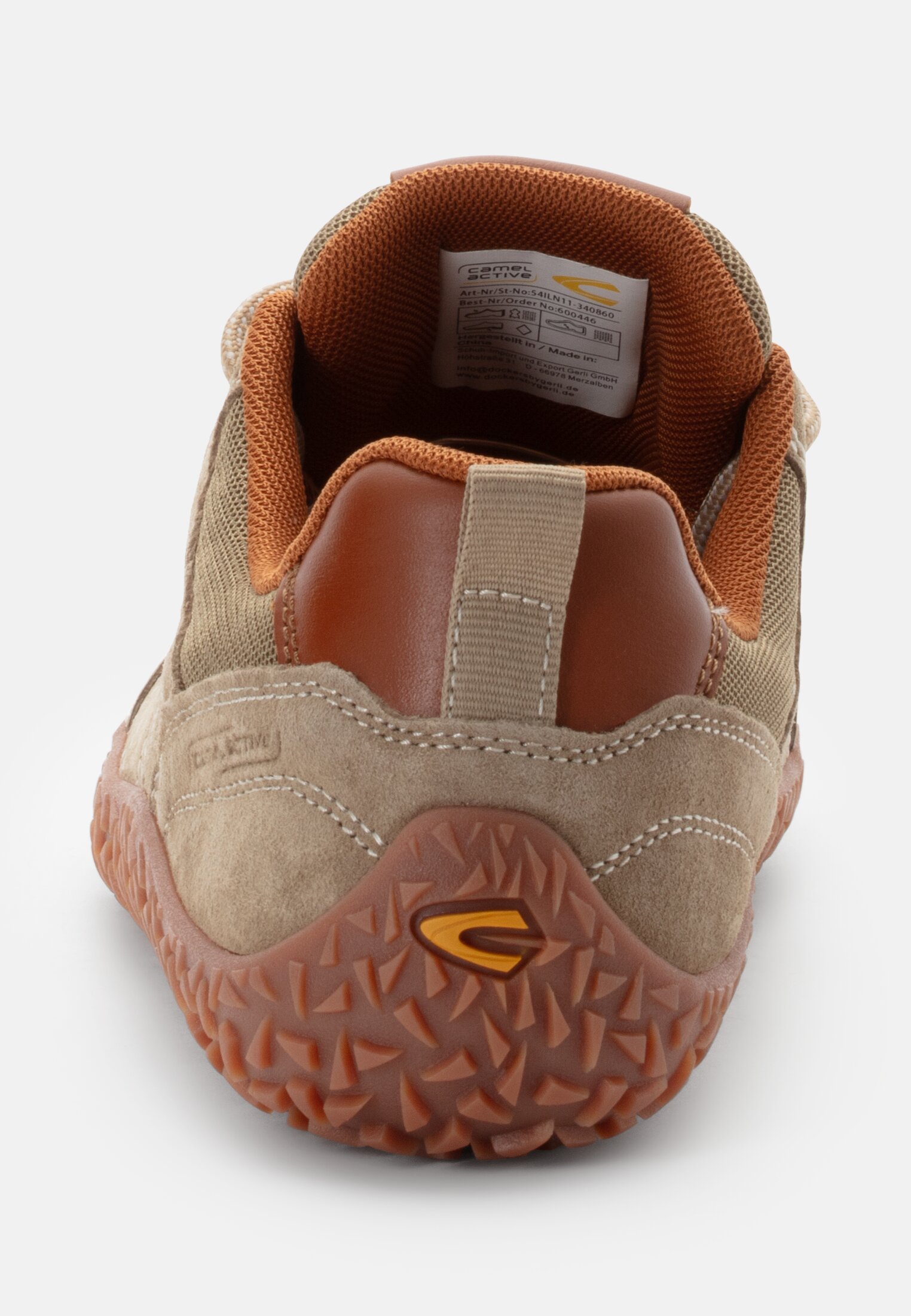 Women Sneakers with a flexible outsole Brown front close