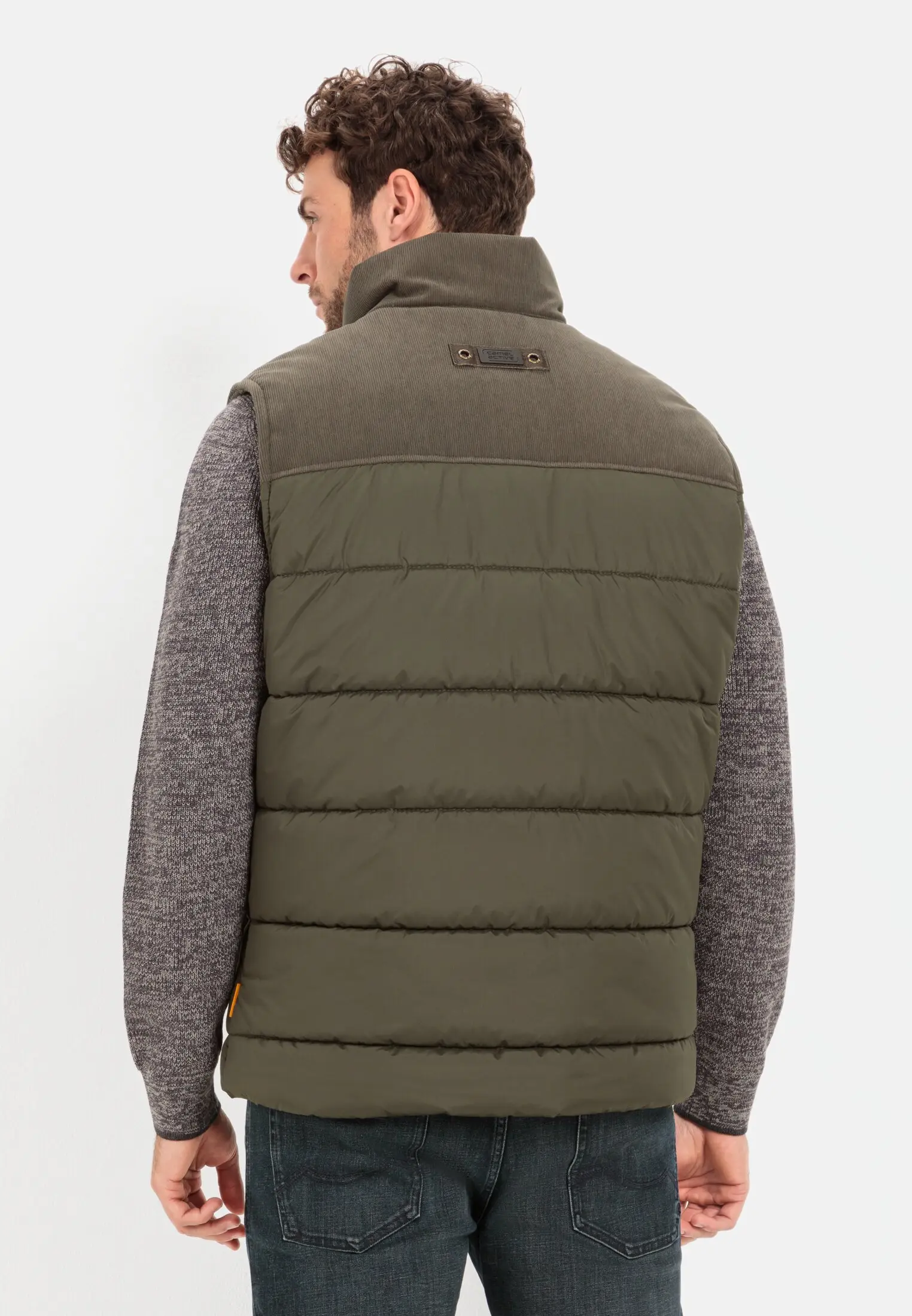 Outdoor Weste für Herren in Dunkel Khaki | 62 