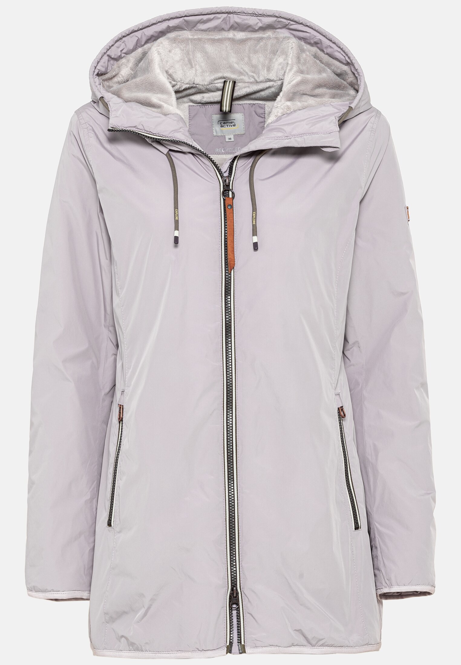 Langer Windbreaker für Damen in Flieder | 34