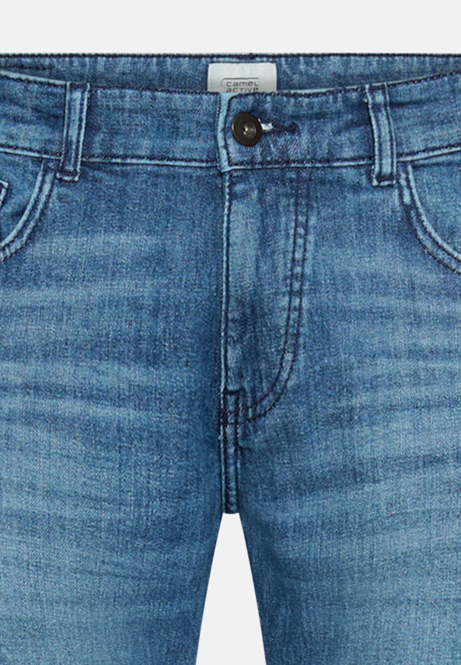 Men 5 Pocket Slim Fit Jeans Blue front close