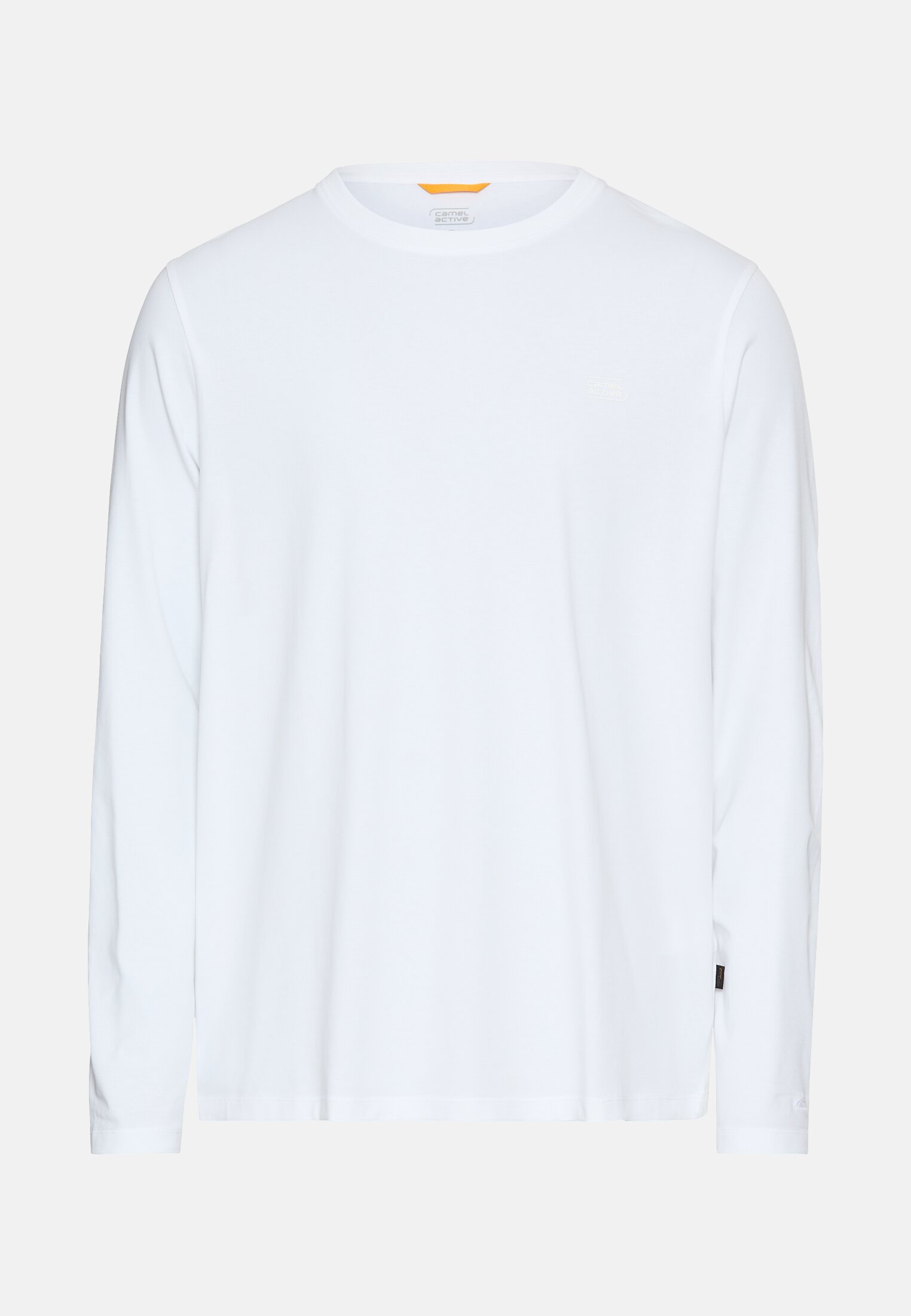 Men fleXXXactive® long-sleeved shirt made from a cotton mix White frontal front
