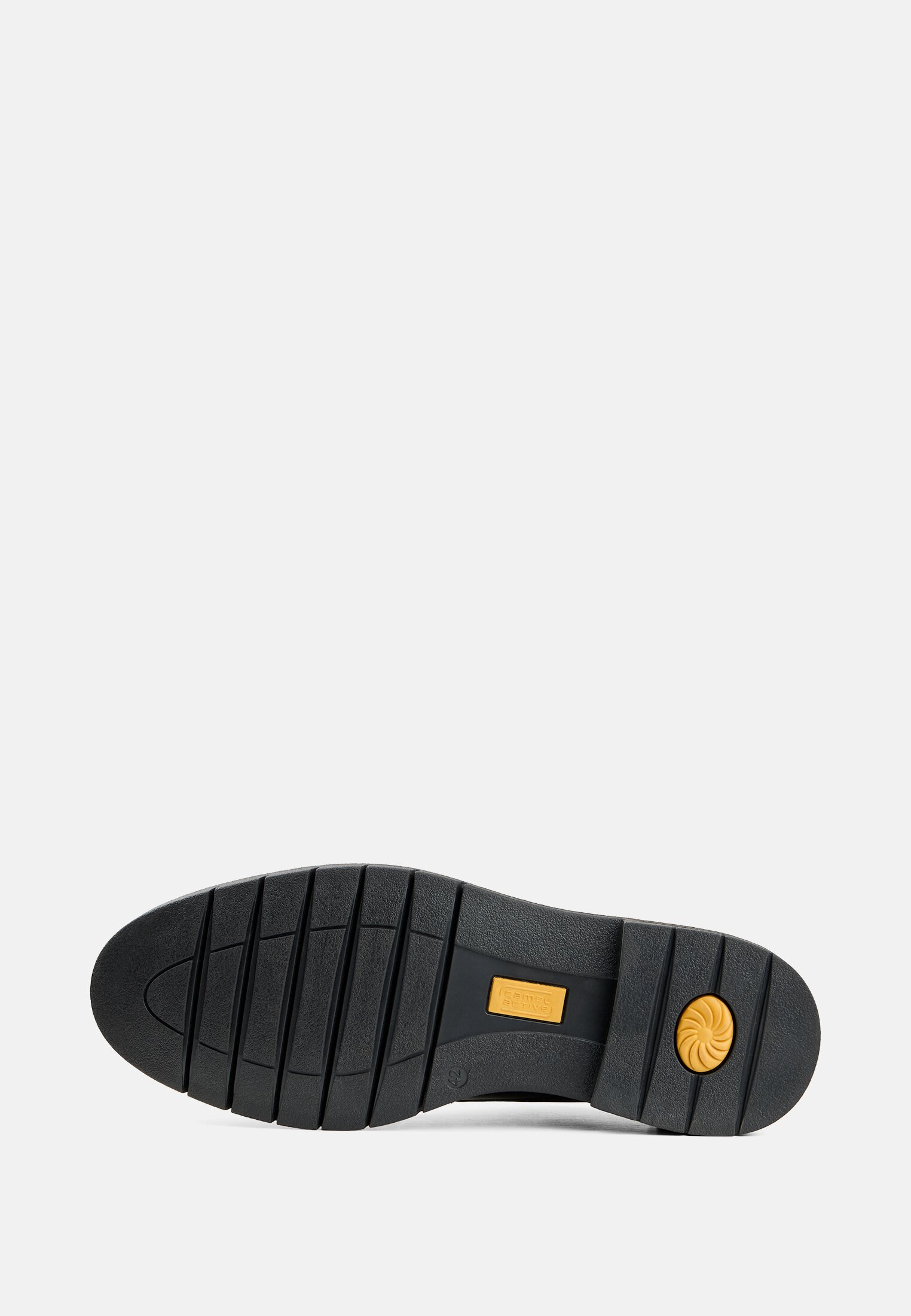 Herren Lederschuhe mit weicher Innensohle Schwarz hinten nah
