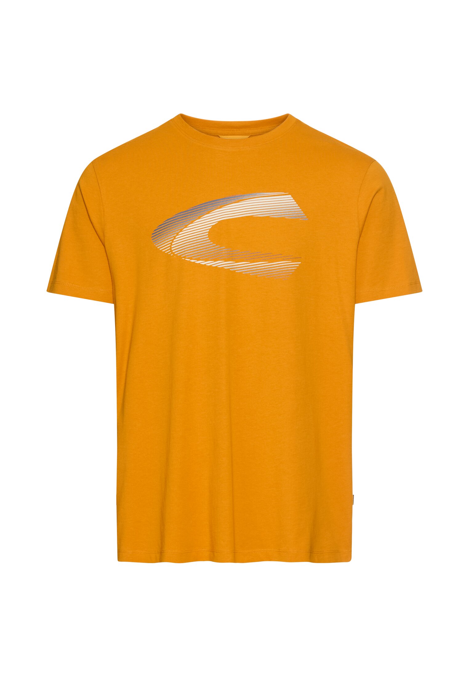 Men Printed T-shirt made from sustainable organic cotton Yellow frontal front