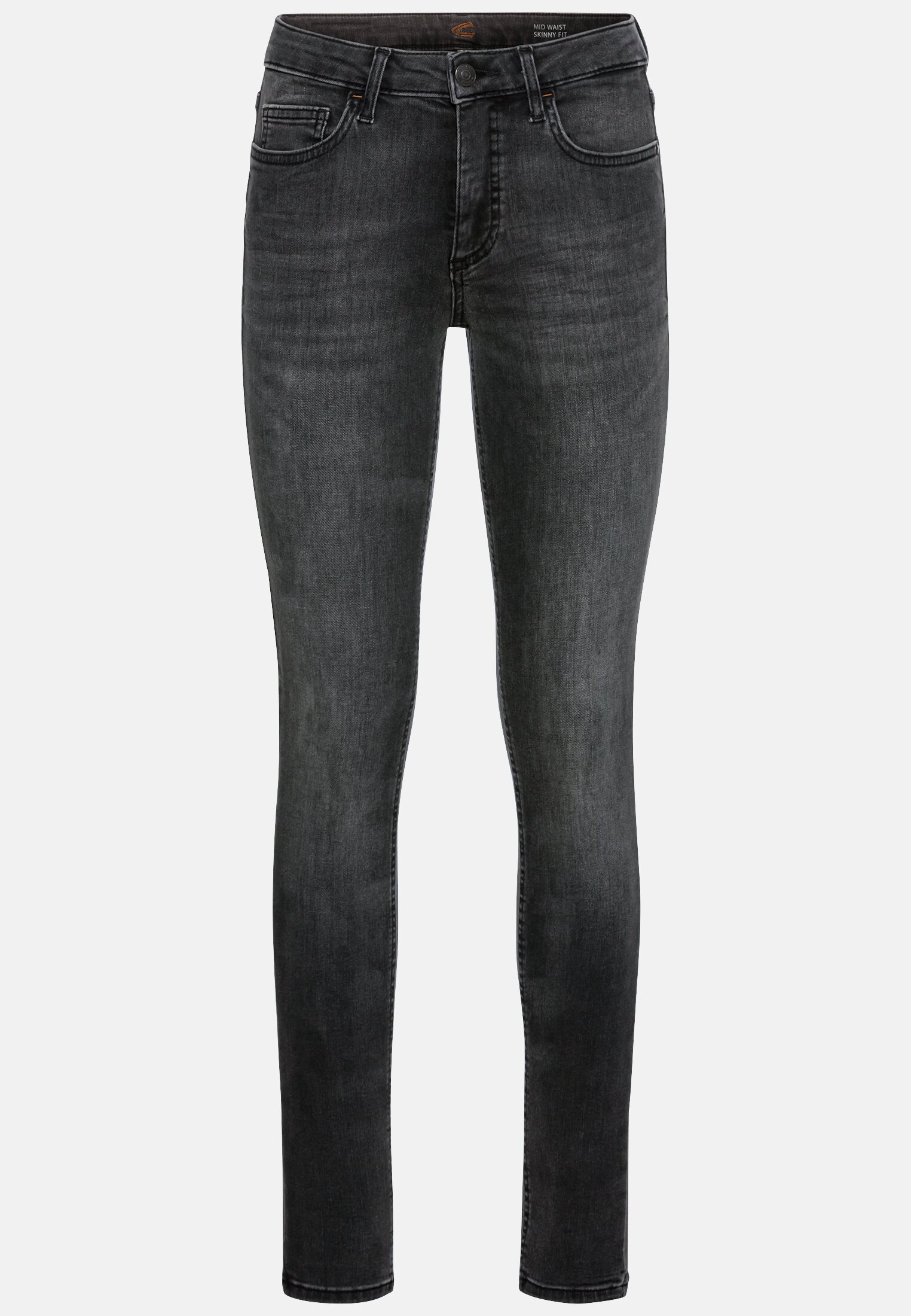 Damen Slim Fit Denim Grau frontal vorn