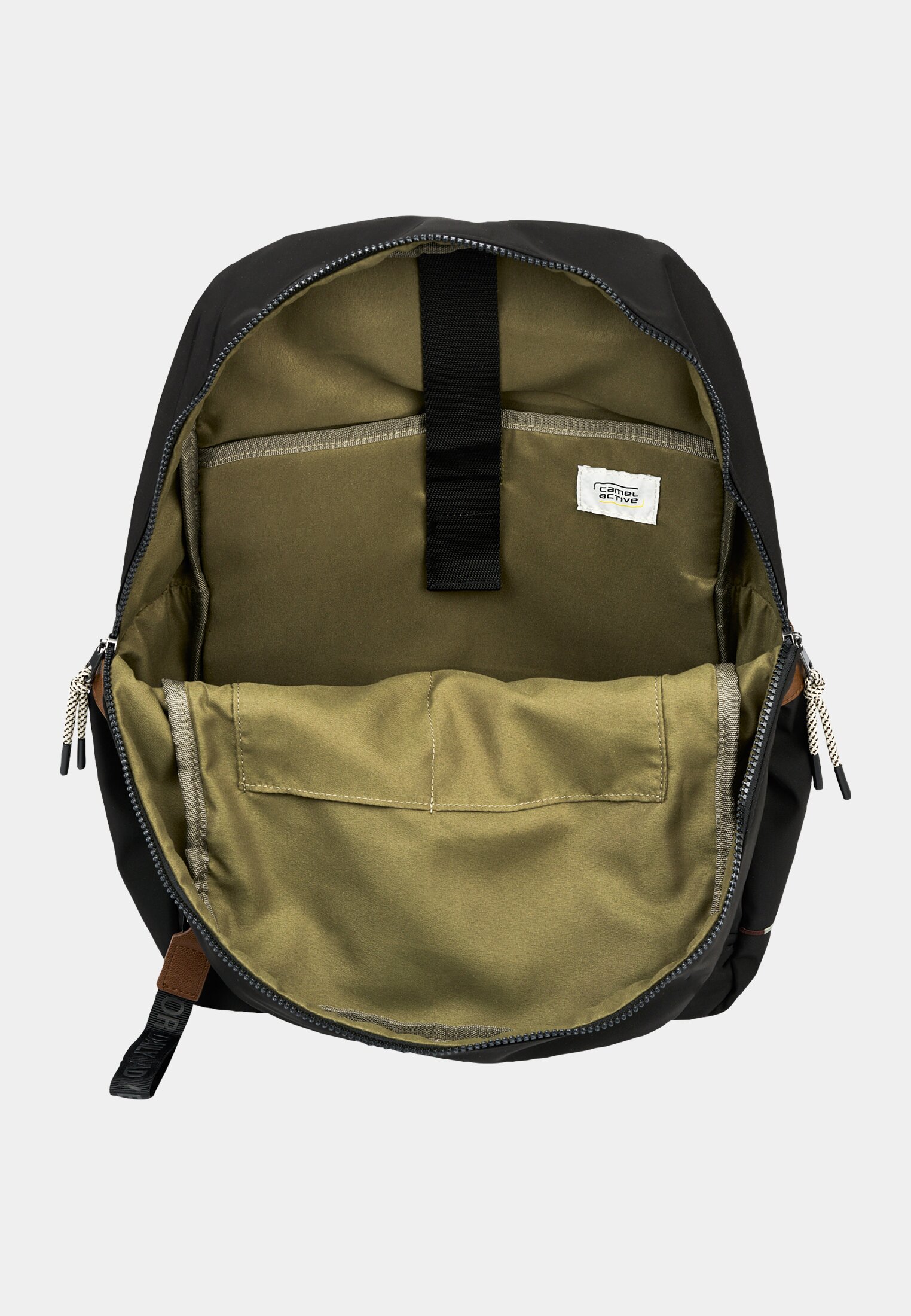 Vrouwen AURUM Rugzak met gewatteerd laptopvak Zwart front dichtbij