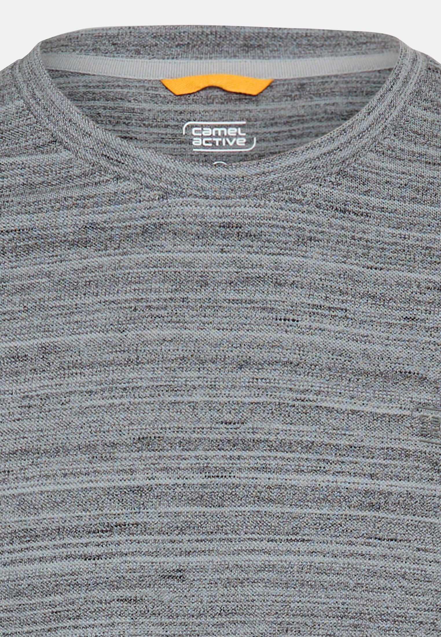 Men T-shirt with cooling performance Stone blue front close