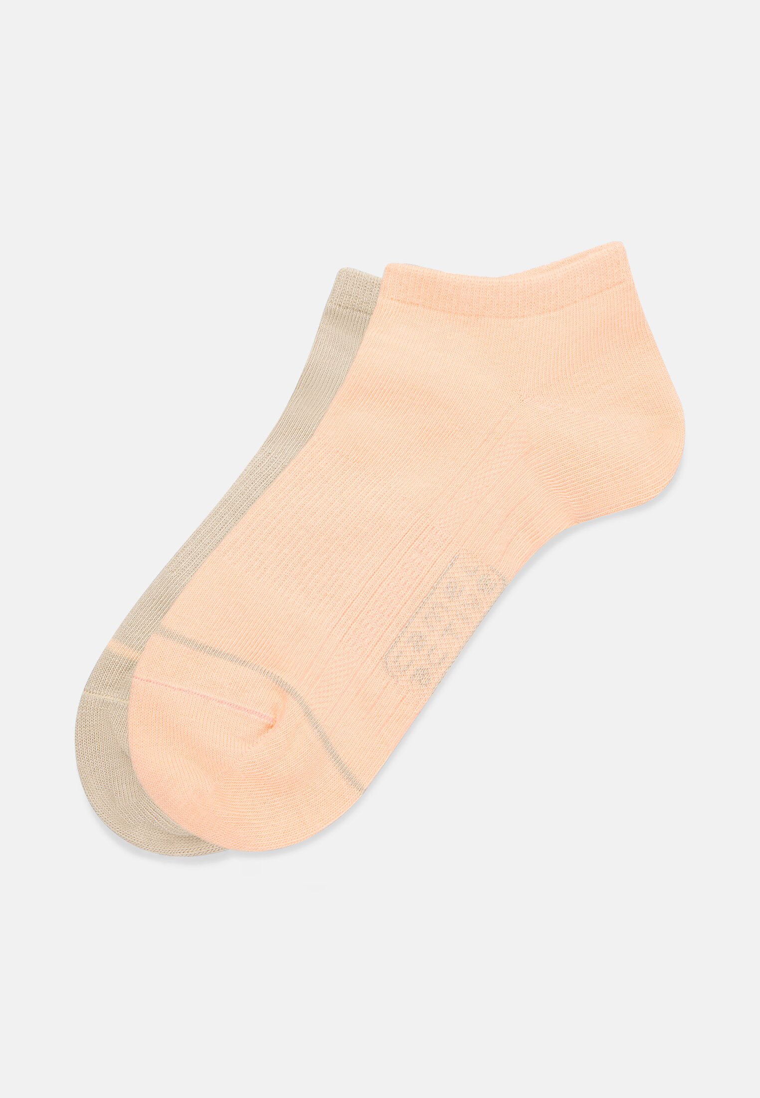 Damen Sneaker-Socken aus Baumwollmix Mehrfarbig frontal vorn