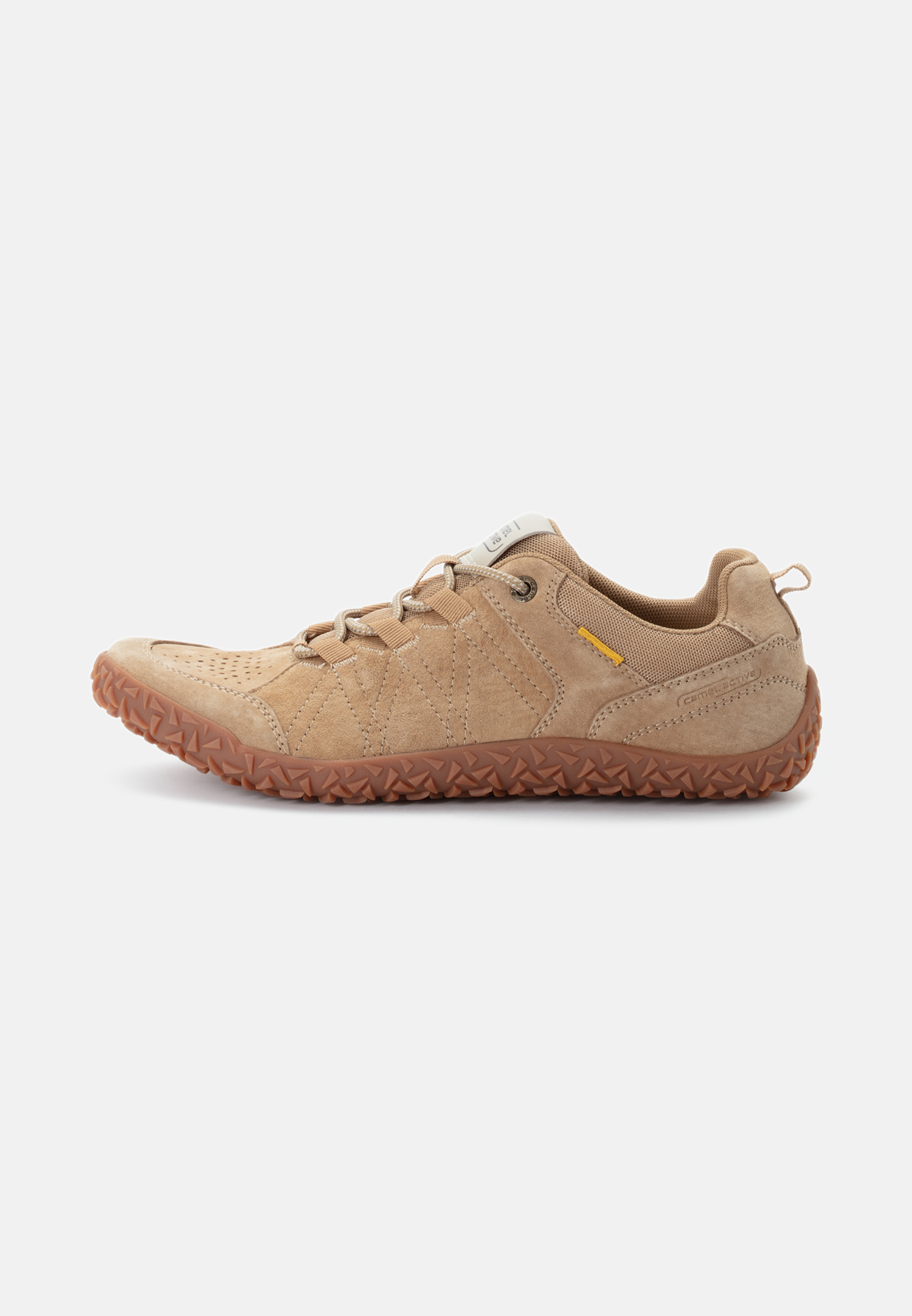 Men Sneakers made of nubuck leather and textile Beige frontal front
