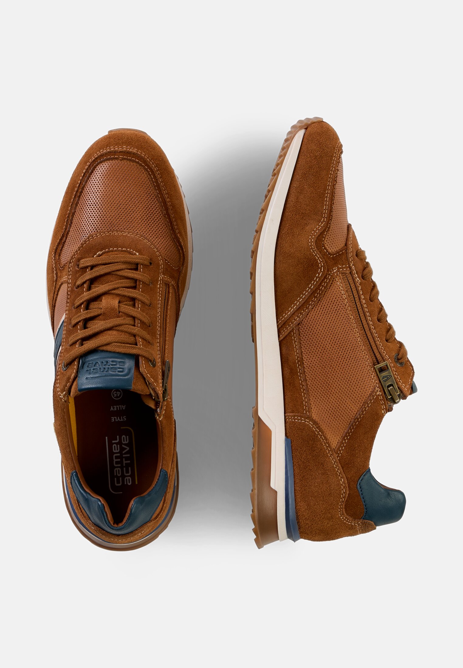 Herren Sneaker mit Innenreißverschluss frontal oben