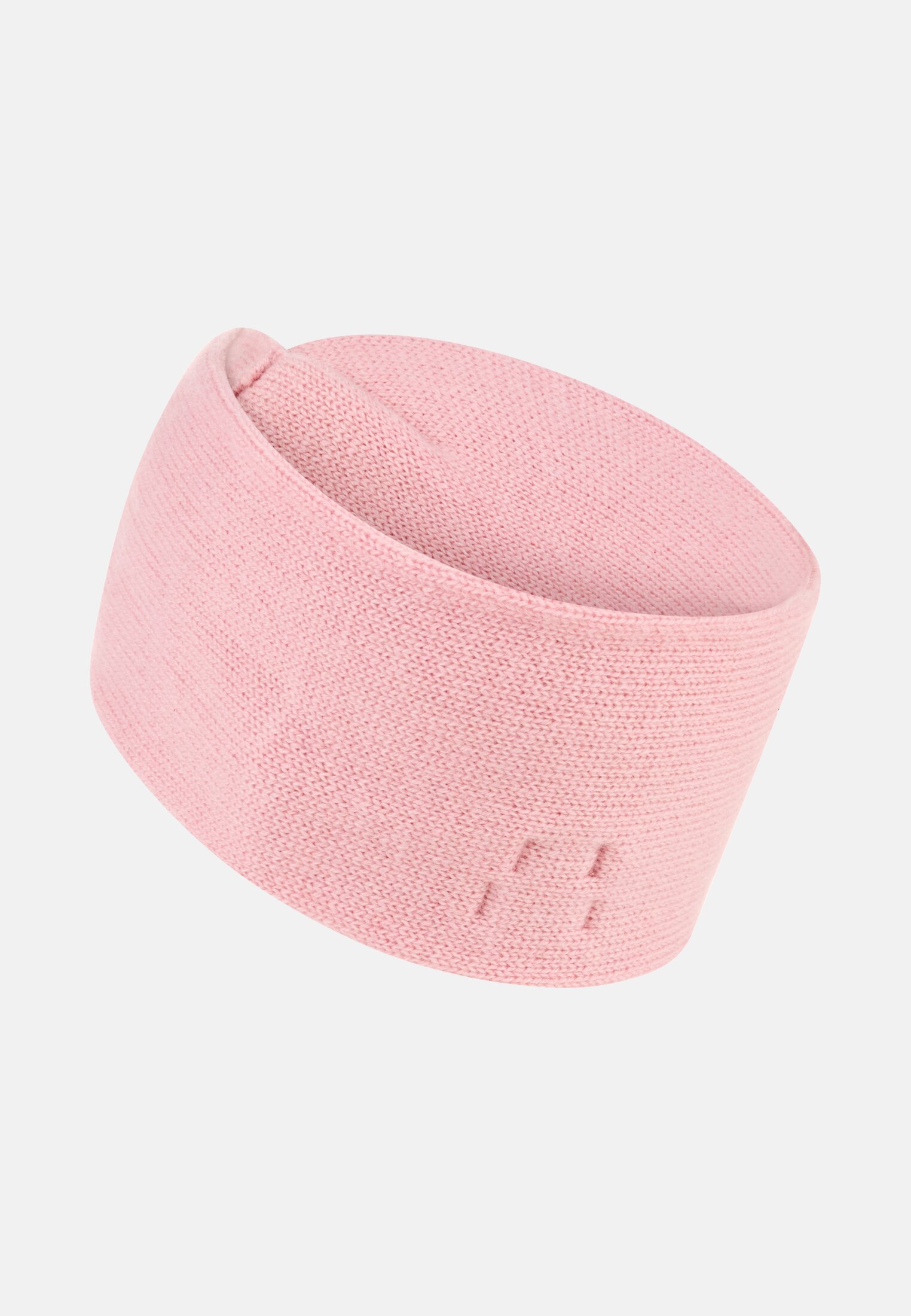 Women Headband made of pure cashmere Pink frontal back