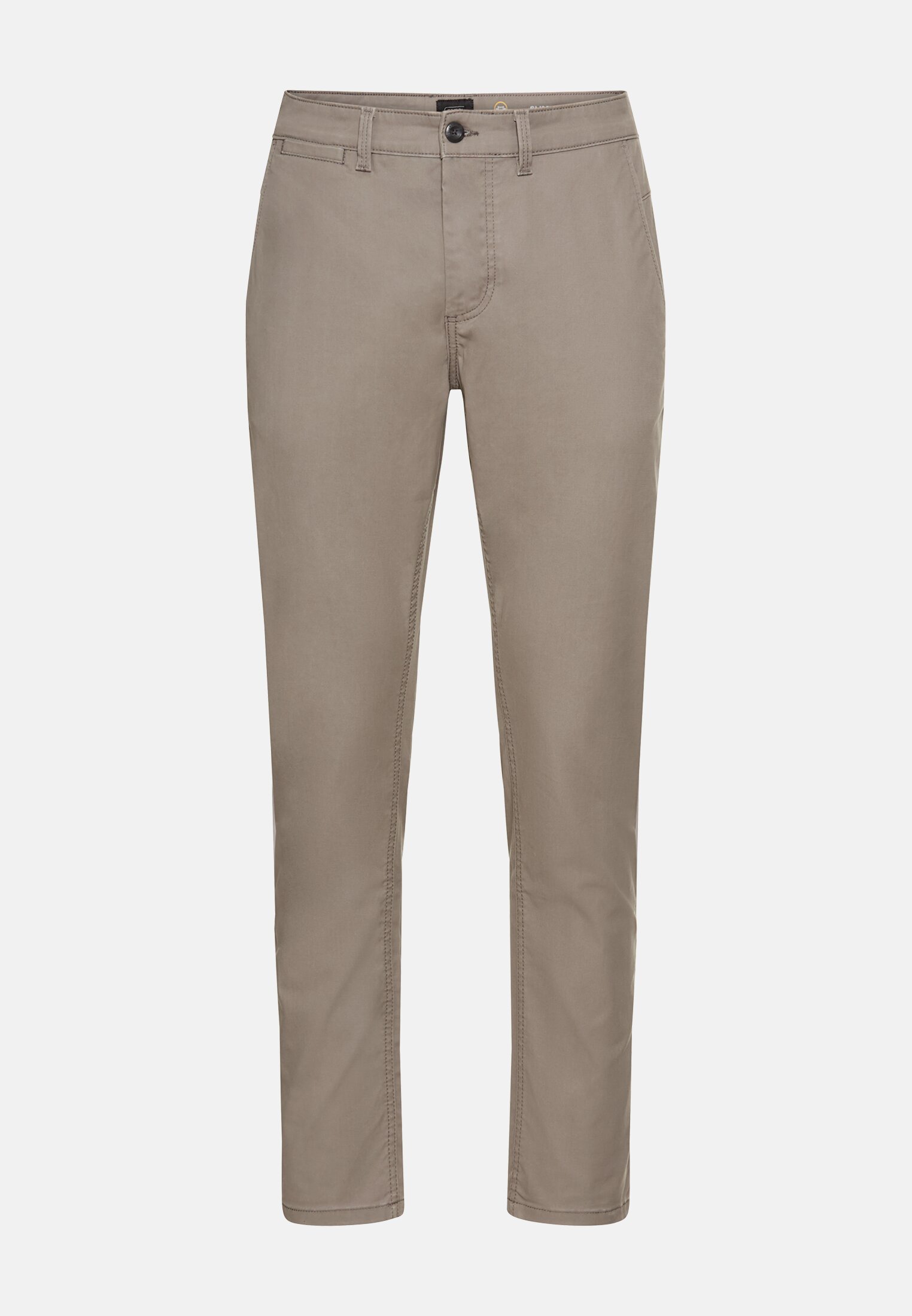 Men Slim Fit Chino Stone gray frontal front