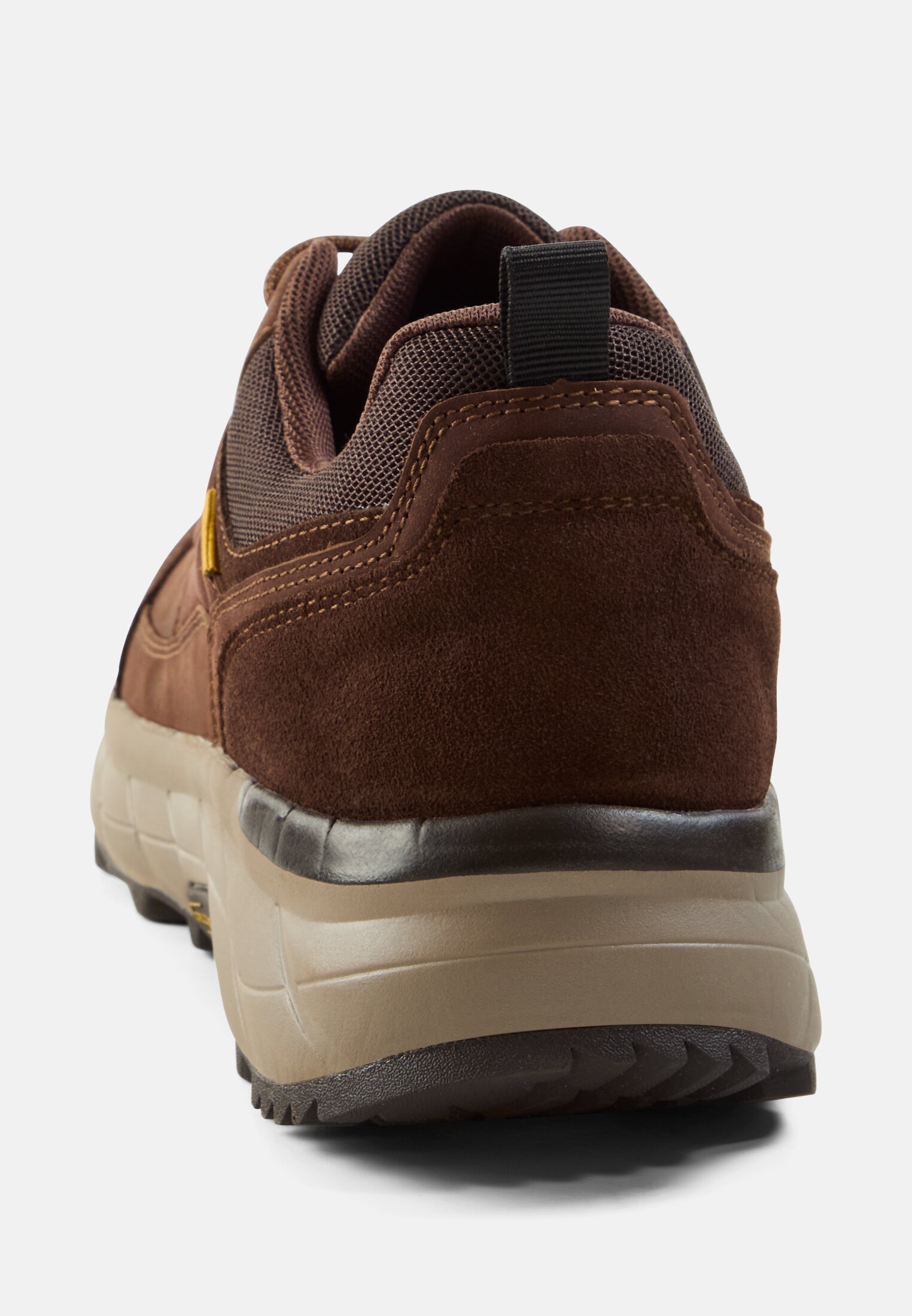 Men Sneakers made of leather Brown front close
