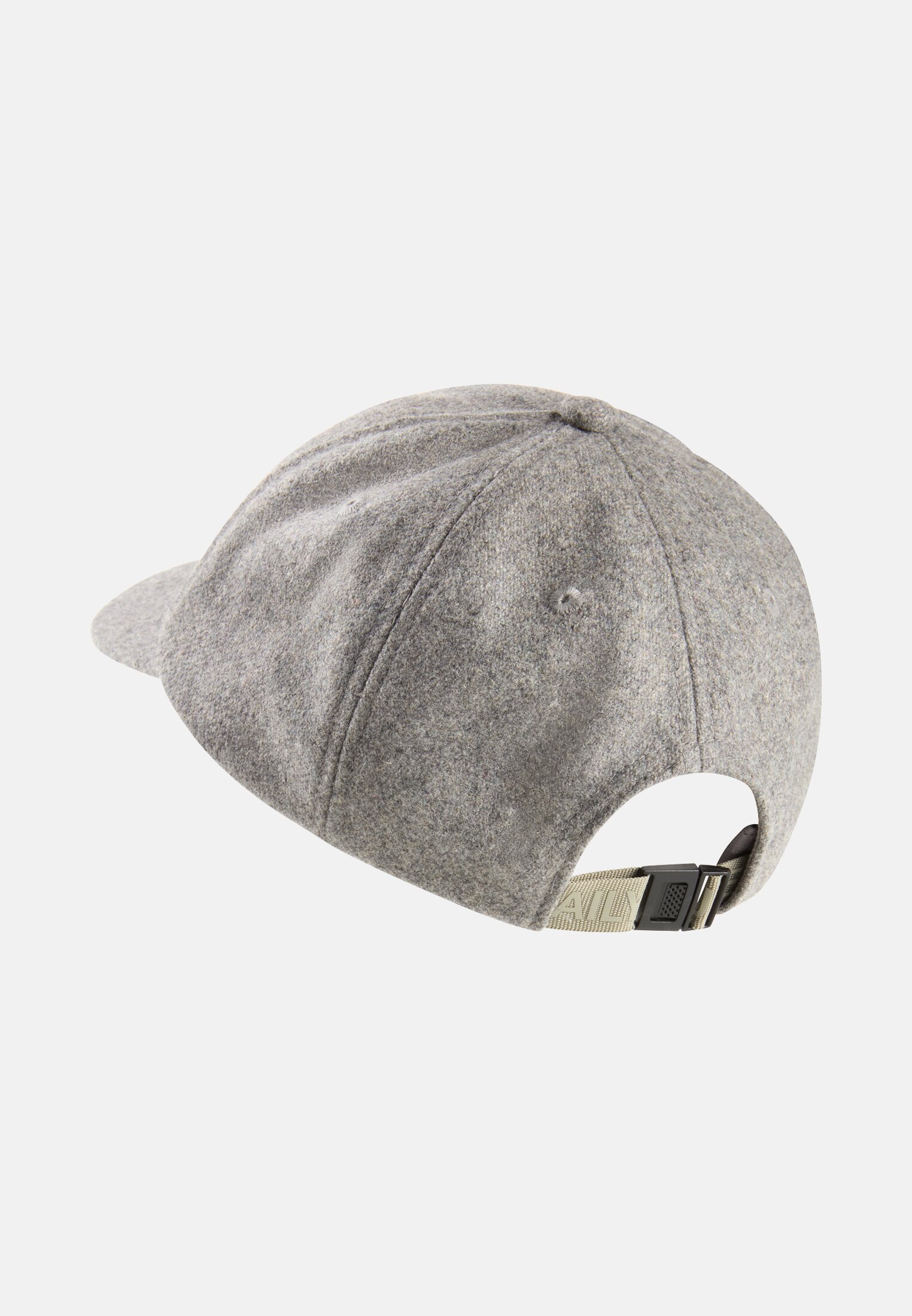 Women Wool blend cap Gray frontal back