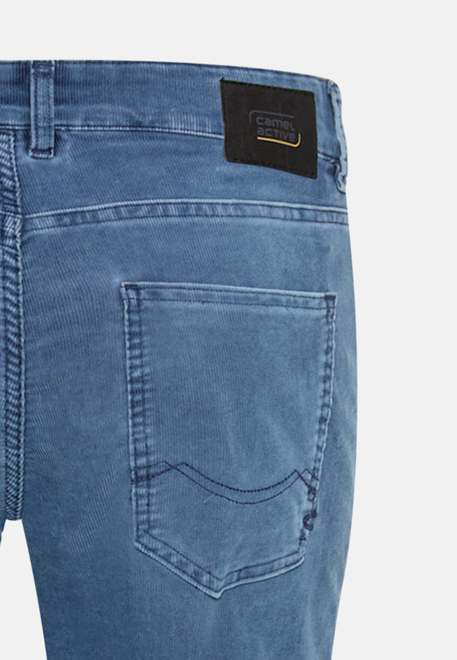 Men Slim Fit 5-pocket trousers Ink blue close back