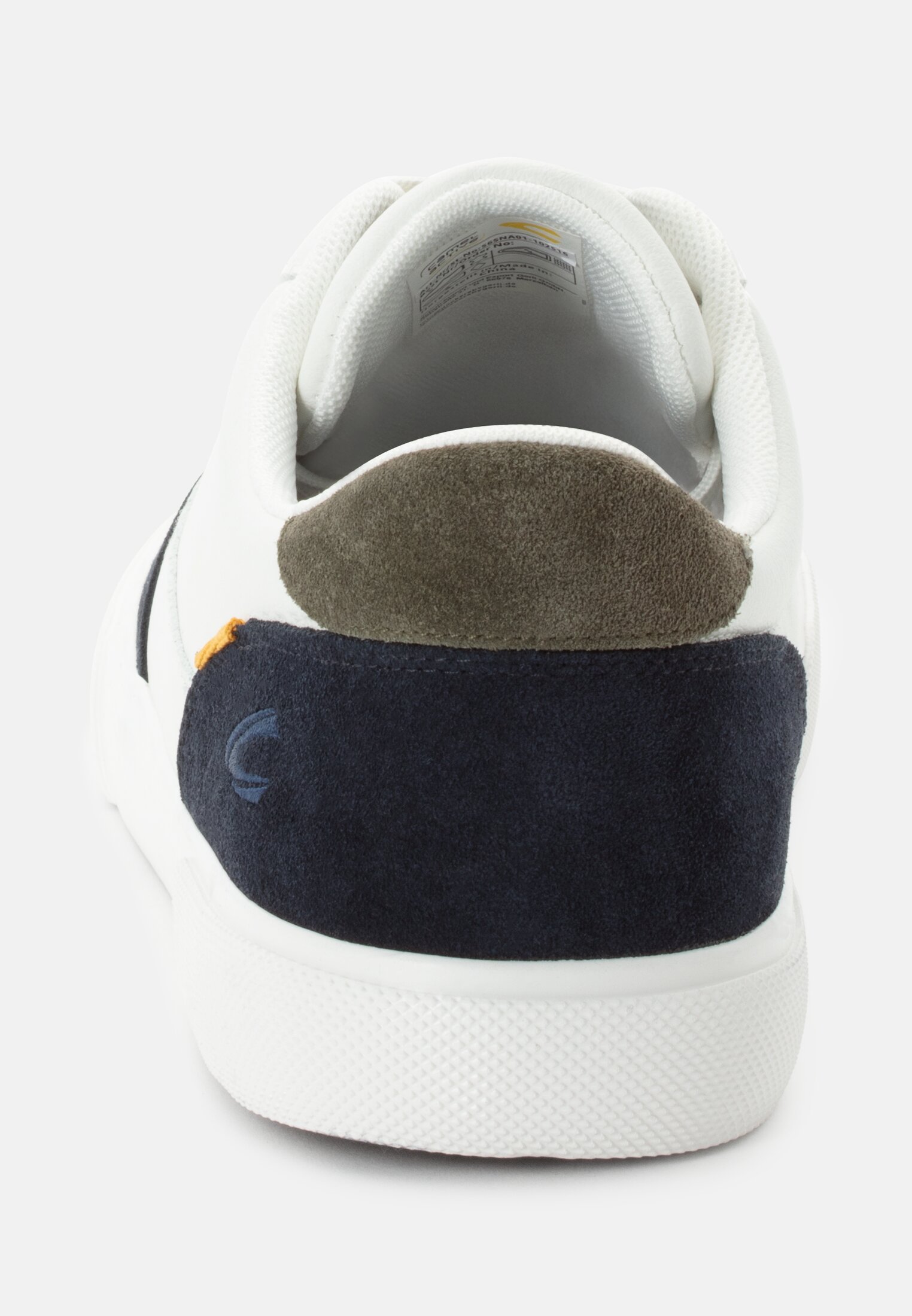 Herren Sneaker aus Leder Blau vorne nah